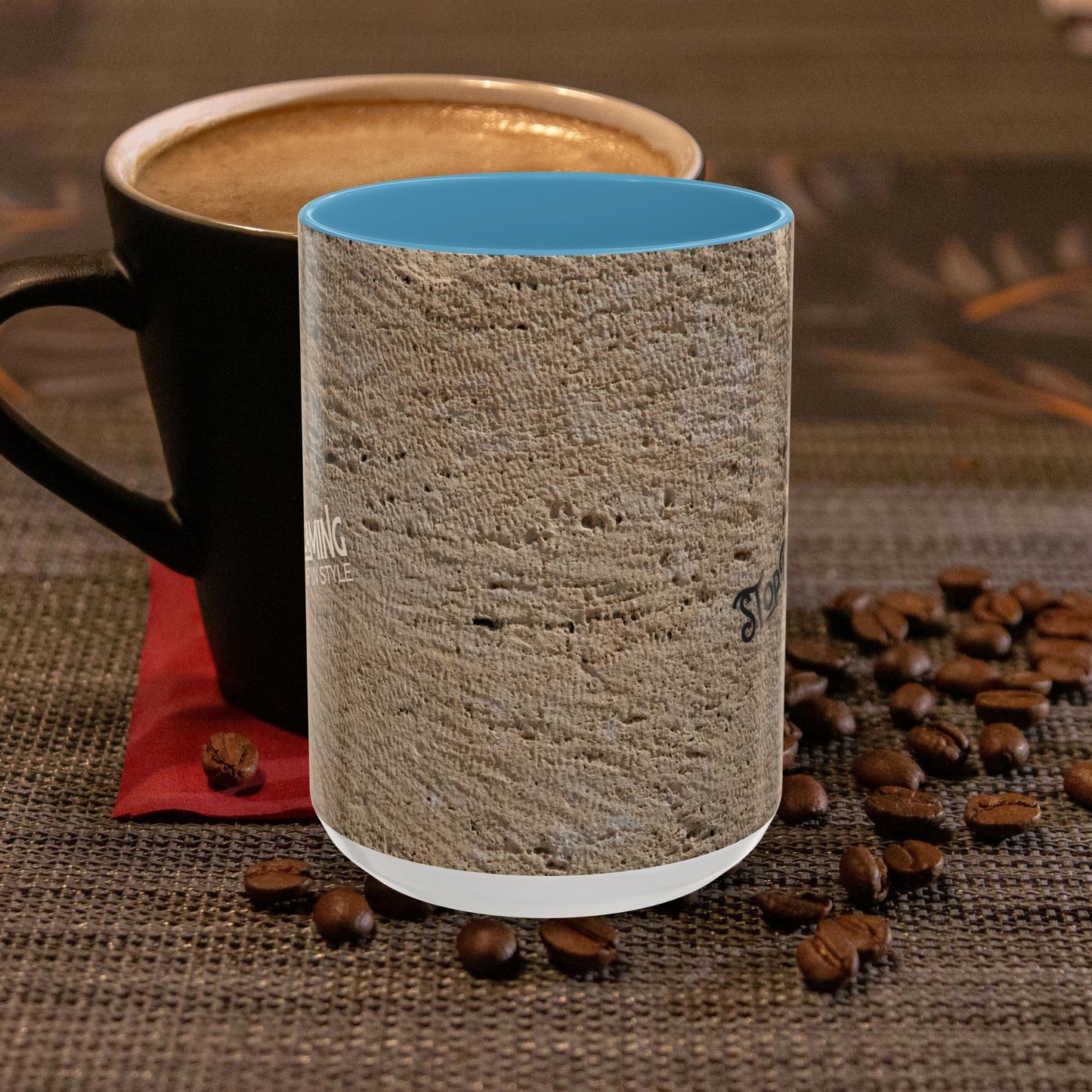 Accent Coffee Mug 11, 15oz_ N2 Series SPW ACM11OZ PT2WW013_ Limited Edition Perfect Blend of Style by WesternWaves: