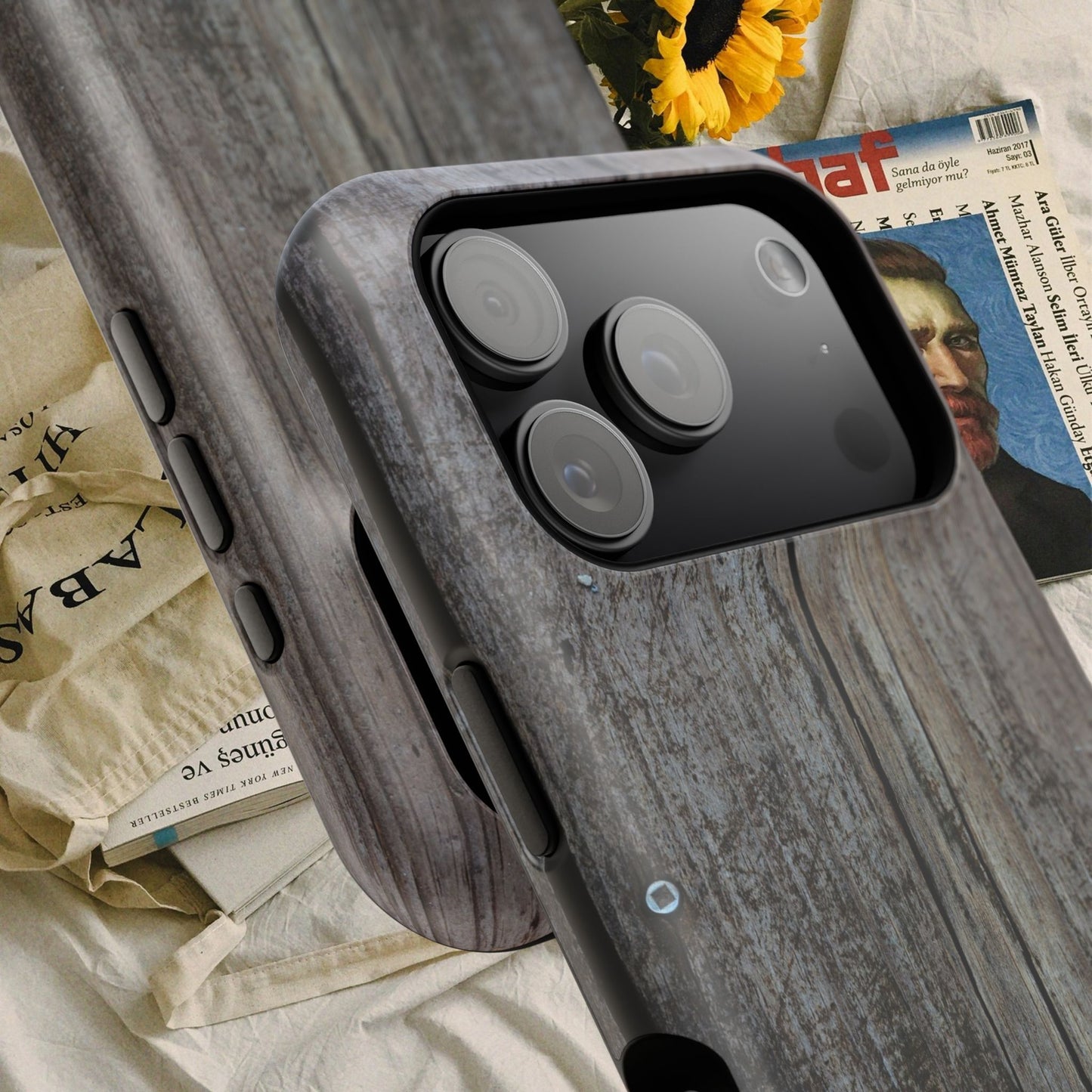 Impact-Resistant Tough Cases_ iPhone Case_ Series N8+ TCPCASE PT2WW006_ Limited Edition  Wooden Grain Phone Case for iPhones by WesternWaves: