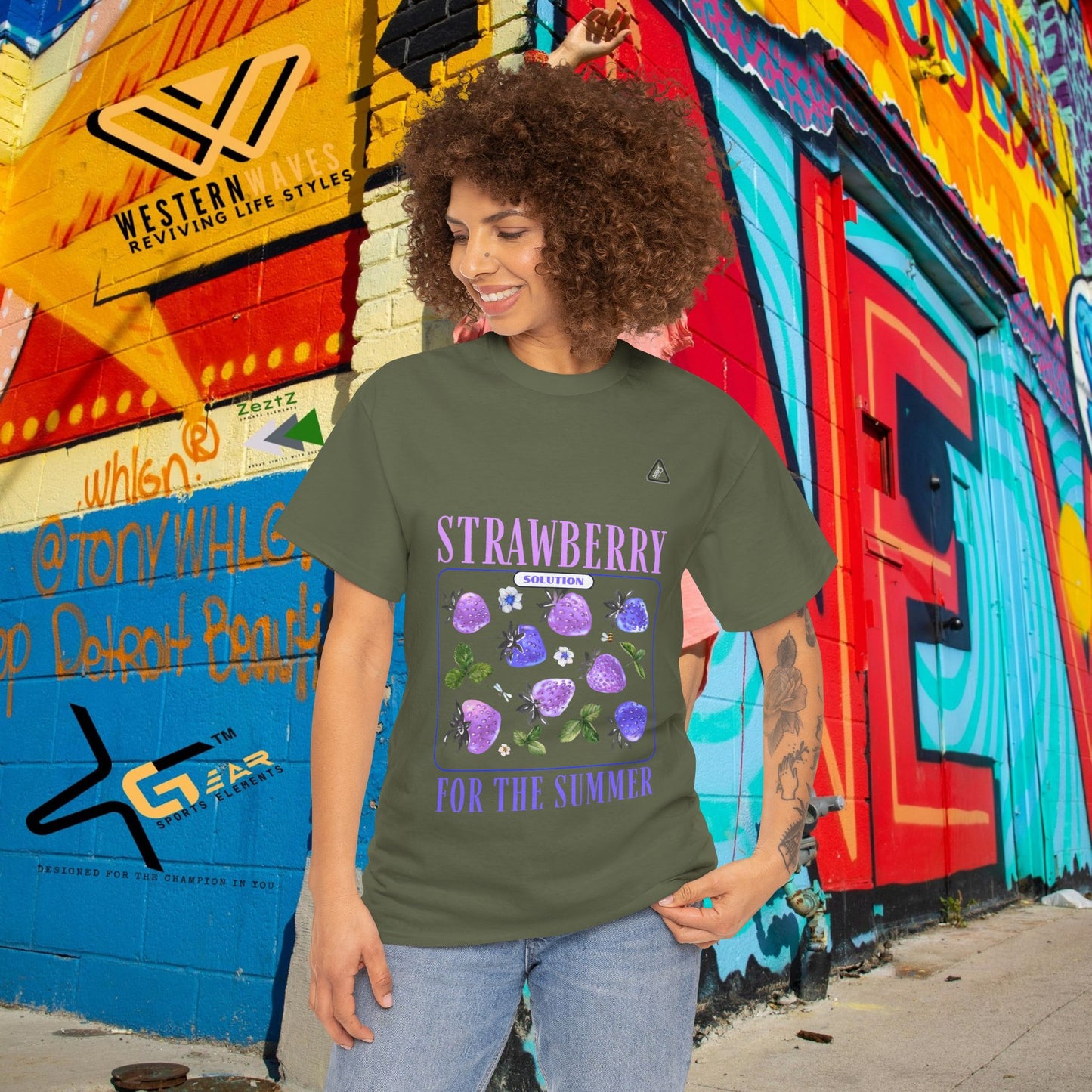 Unisex Heavy Cotton Tee_ N6* Series USHCTEE PT2WW004_ Limited Edition by WesternWaves_