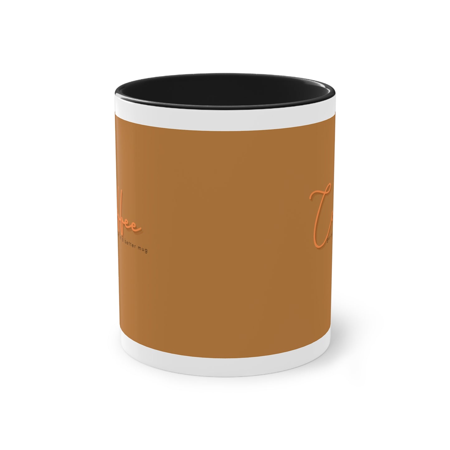 Two-Tone Coffee Mug, 11oz_ N2 Series TTCMUG PT2WW001_ Limited Edition Sipping Experience Both Pleasurable & Convenient by WesternWaves: