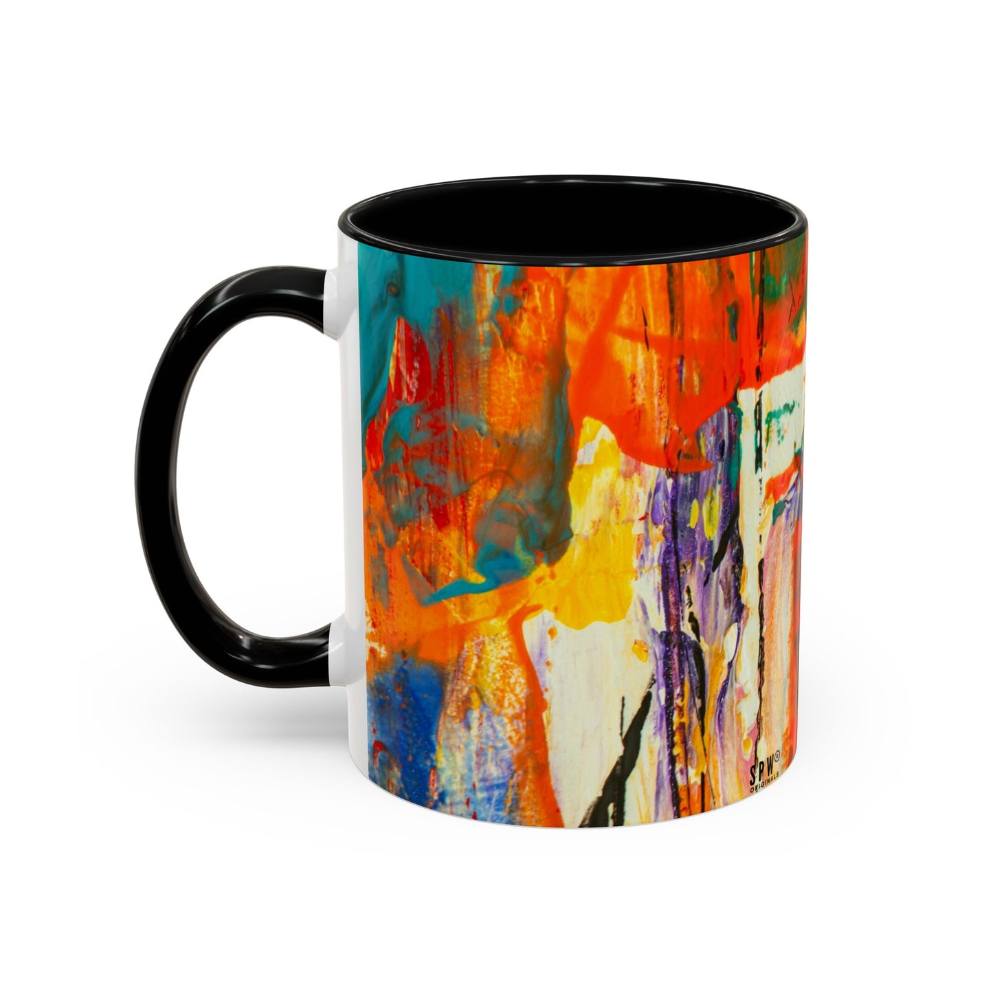 Accent Coffee Mug (11, 15oz)_ N2 Series SPW ACMUG PT2WW002_ Limited Edition Mug by WesternWaves: