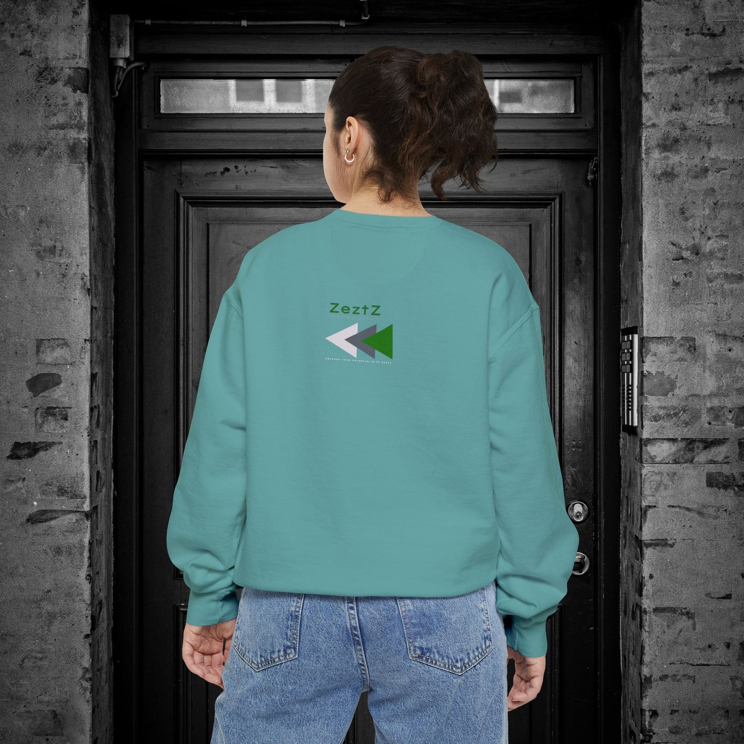 Unisex Garment-Dyed Sweatshirt_ N2 Series SPW USGDSS PT2WW001_ Limited Edition Masterpiece of ‘ZeztZ’ Sports Brand Luxury & Casual Comfort by WesternWaves: