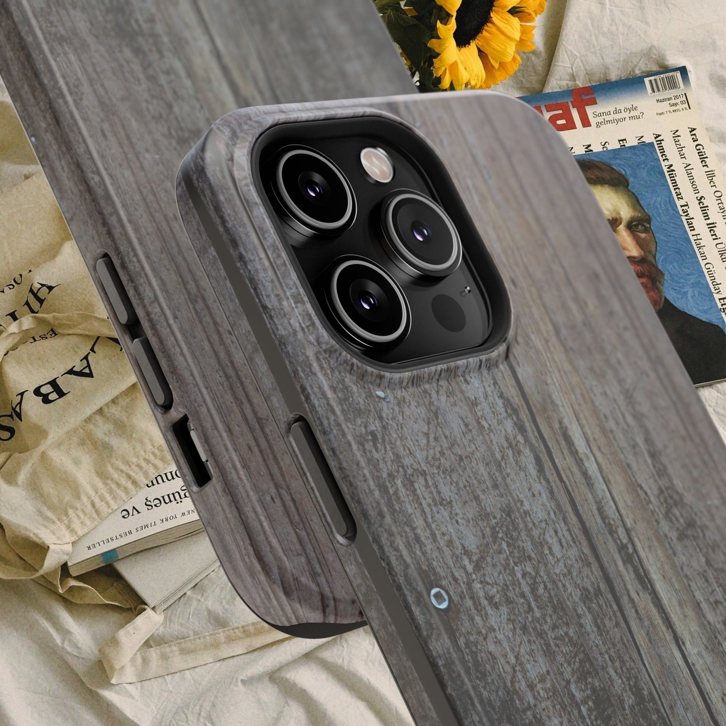 Impact-Resistant Tough Cases_ iPhone Case_ Series N8+ TCPCASE PT2WW006_ Limited Edition  Wooden Grain Phone Case for iPhones by WesternWaves:
