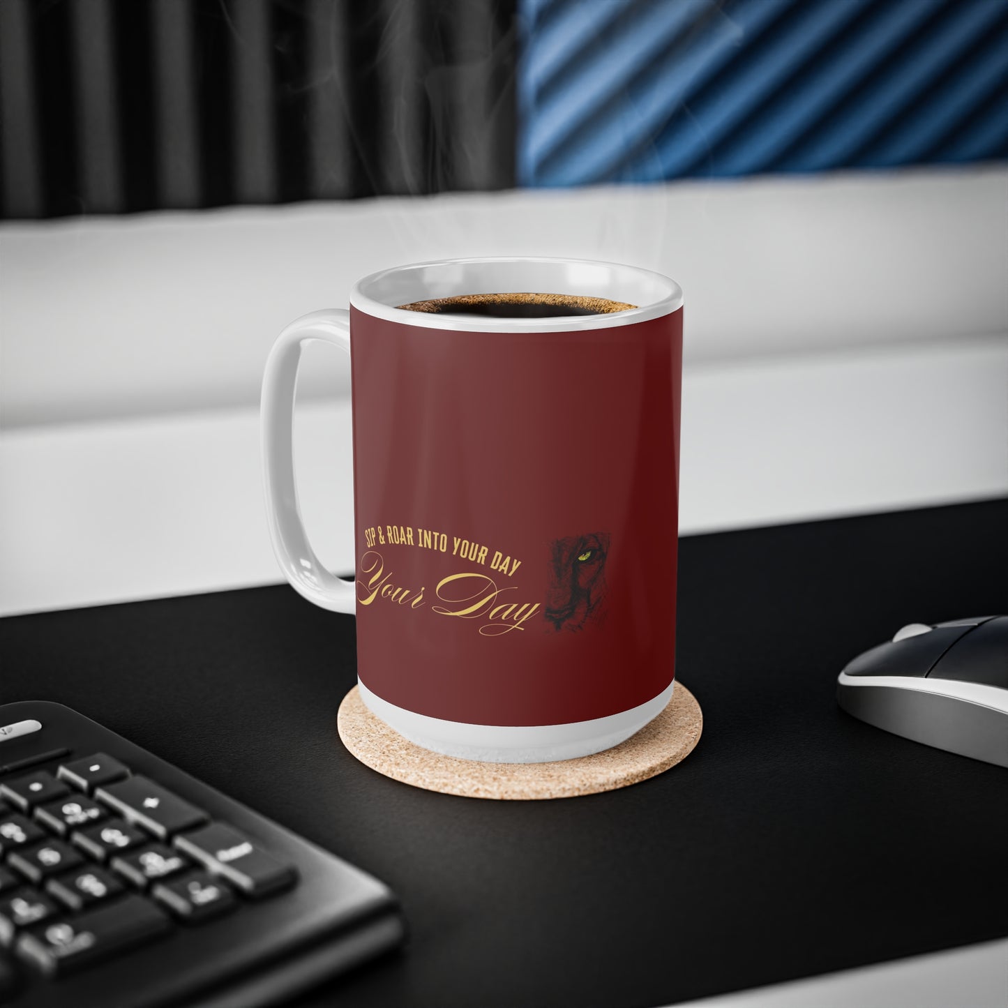 Ceramic Coffee Mug 11oz & 15oz_ N7+ Series CCMUG11&15OZ PT2WW001_ Limited Edition Colourful Ceramic Mug for Home & Office by WesternWaves: