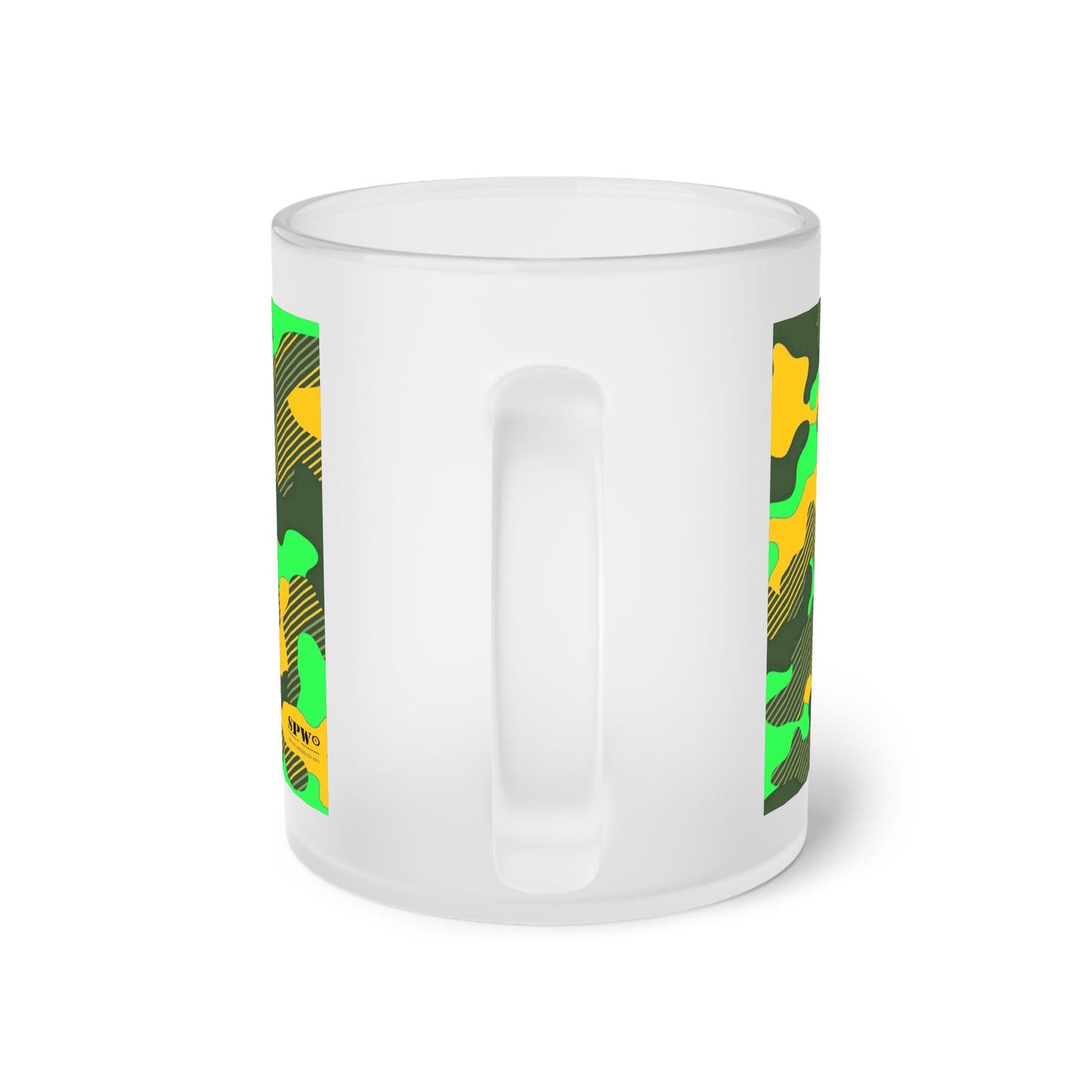 Frosted Glass Mug_ N Series SPW FGM PT2WW013_ Limited Edition product by WesternWaves