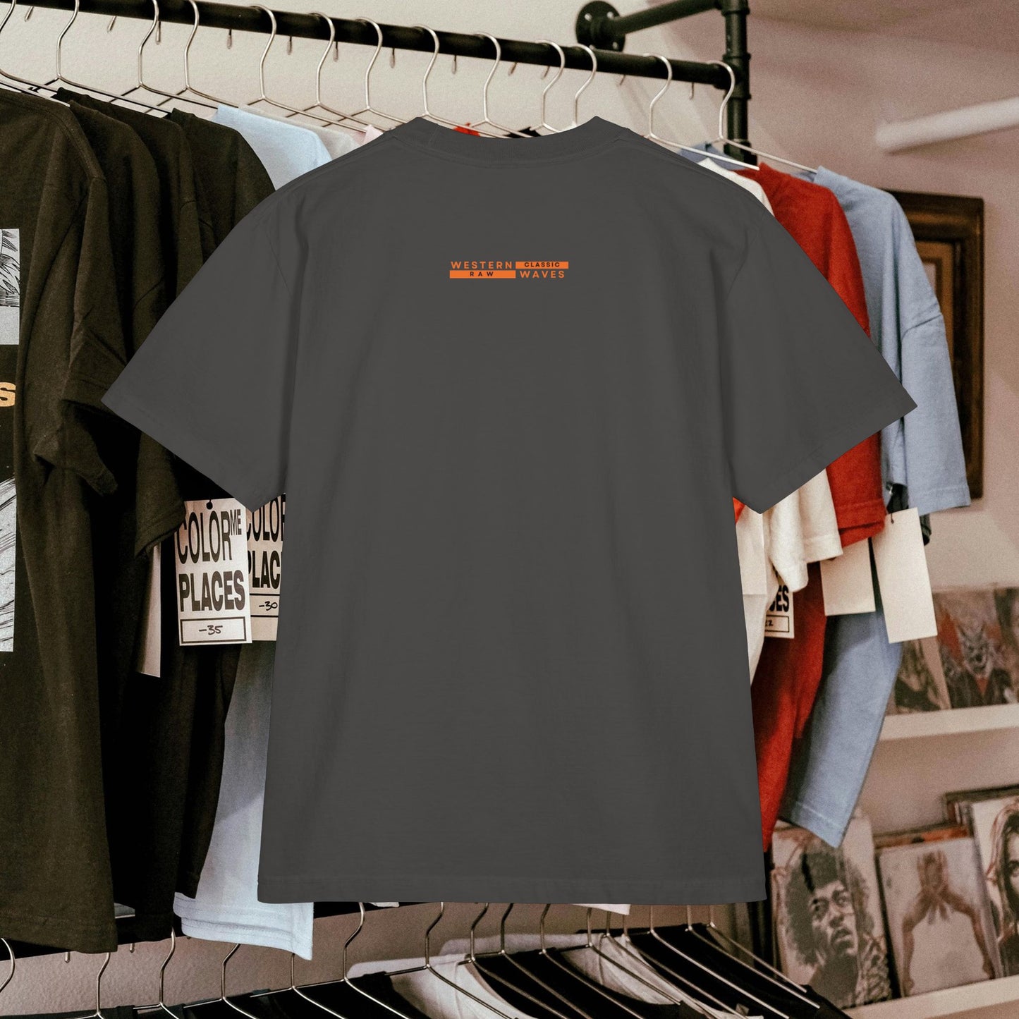Unisex Garment-Dyed T-shirt_ N3+ Series USGDTS PT2WW005_ Comfort Colors 1717_ Limited Edition Fusion of Style by WesternWaves:
