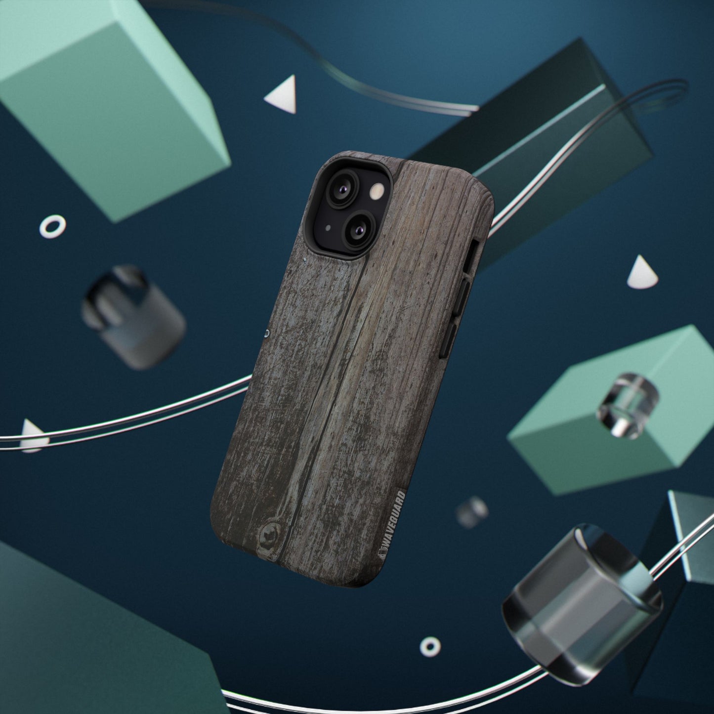 Impact-Resistant Tough Cases_ iPhone Case_ Series N8+ TCPCASE PT2WW006_ Limited Edition  Wooden Grain Phone Case for iPhones by WesternWaves: