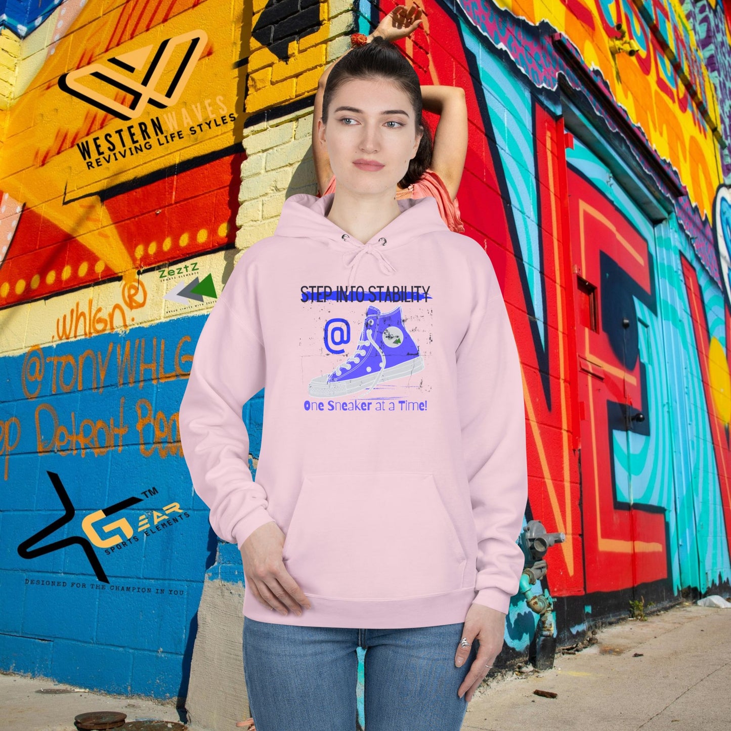 Unisex EcoSmart® Pullover Hoodie Sweatshirt_ N2 Series SPW USESPOHSS PT2WW001_ LImited Edition Quality Garment by WesternWaves: