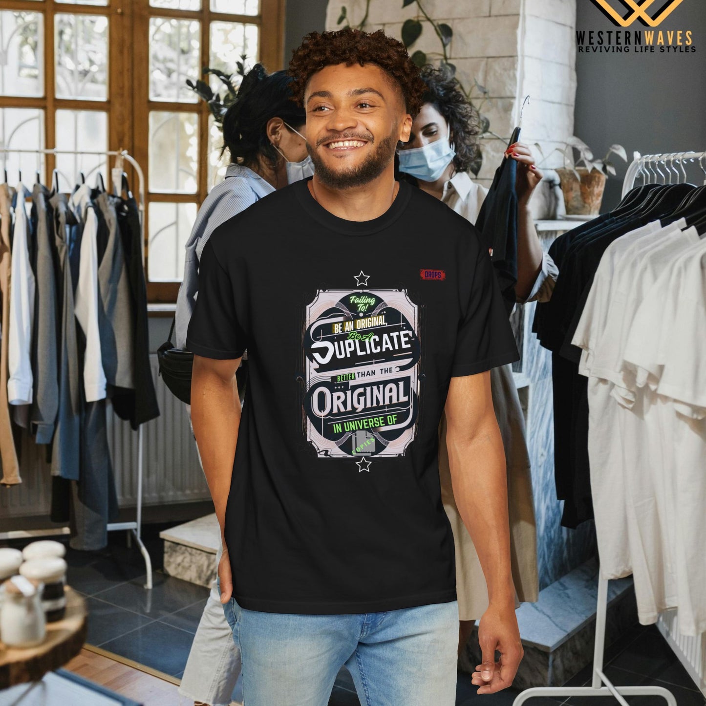 unisex garment-dyed t-shirt_ 09 July 2025_ Limited Edition Everyday Casual Wear by WesternWaves: