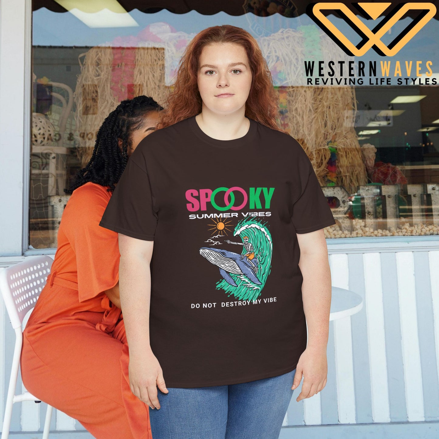 Unisex Heavy Cotton Tee_ Crafted from premium 100% cotton_ N2 Series SPW UHCT PT2WV009_ Limited Edition Epitome of Comfort & Durability by WesternWaves: