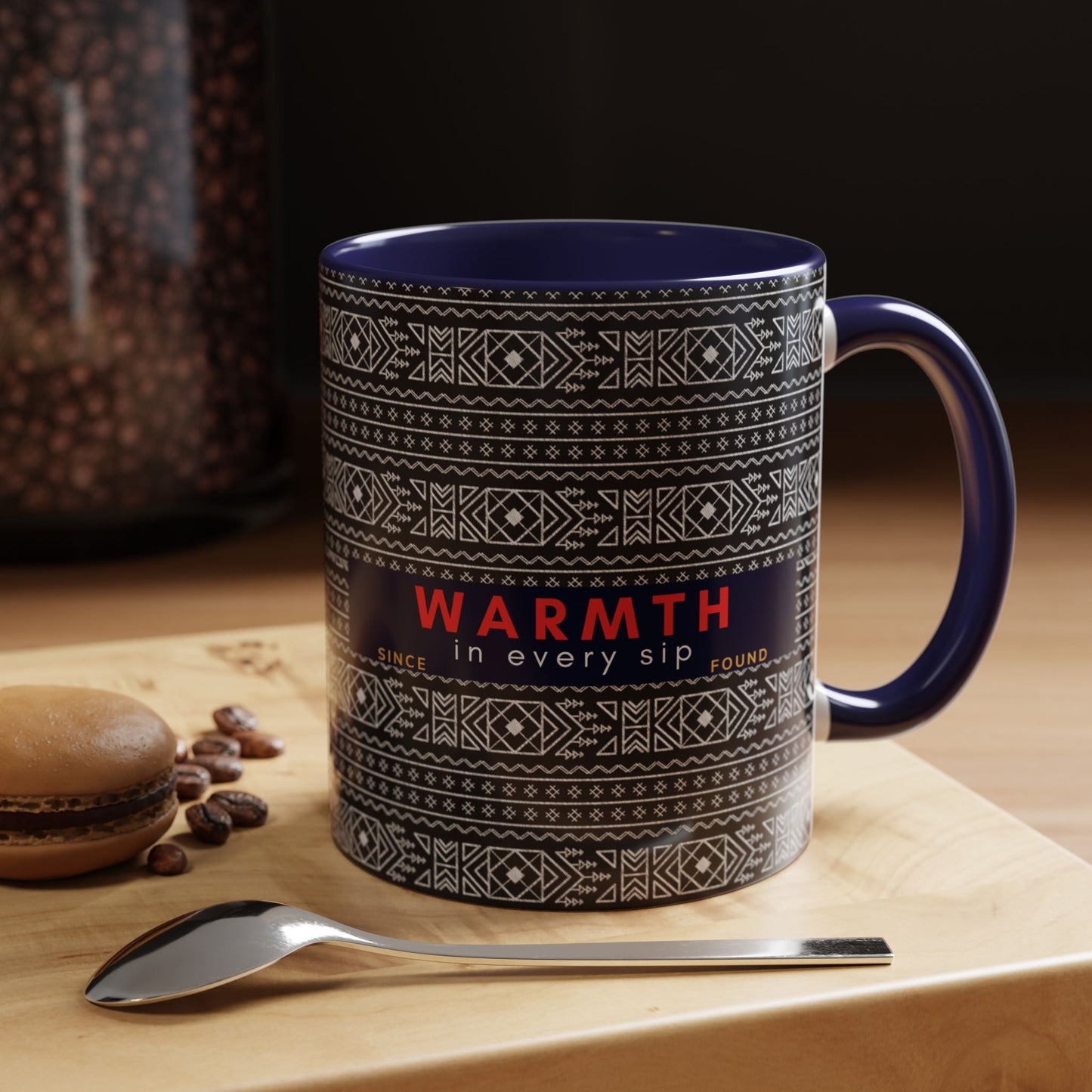 Accent Coffee Mug 11, 15oz_ N2 Series SPW ACM11OZ PT2WW007_ Vibrant Limited Edition Design by WesternWawes: