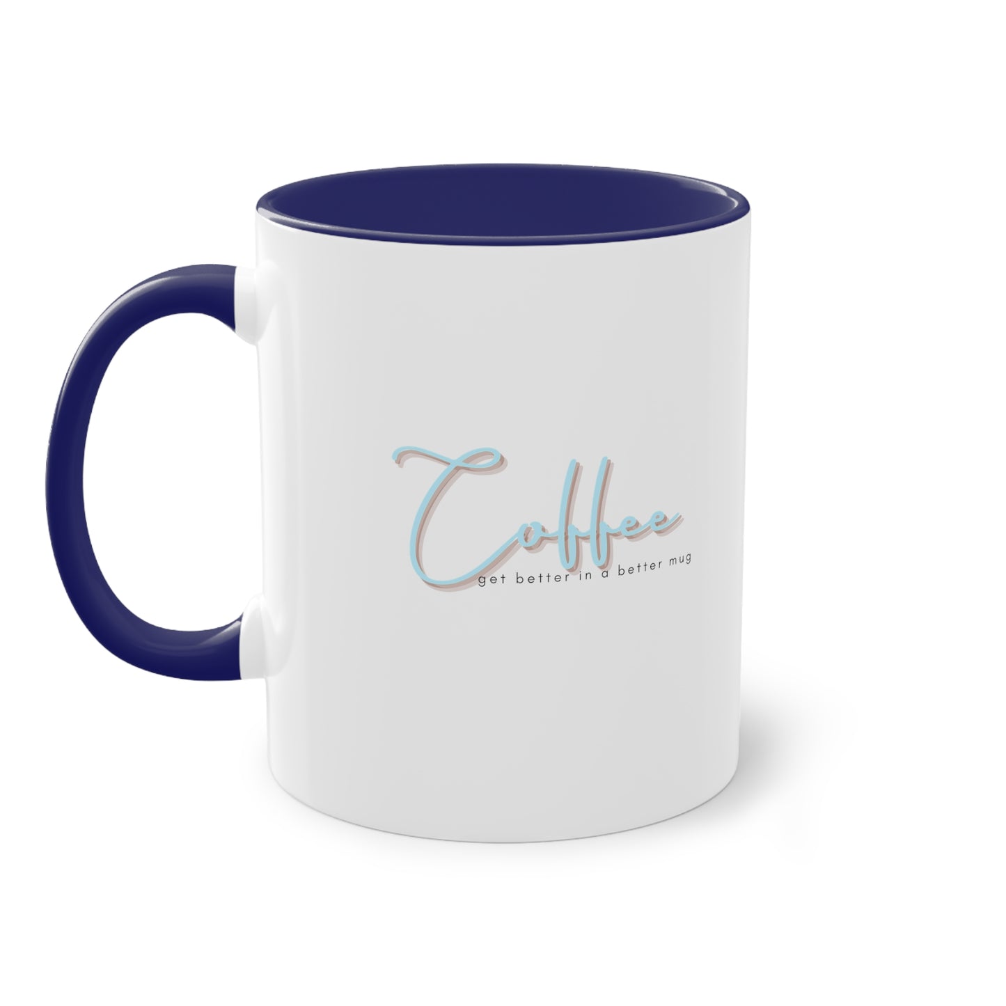 Two-Tone Coffee Mug, 11oz_ N2 Series TTCMUG PT2WW002_ Limited Edition Sipping Experience Both Pleasurable & Convenient by WesternWaves: