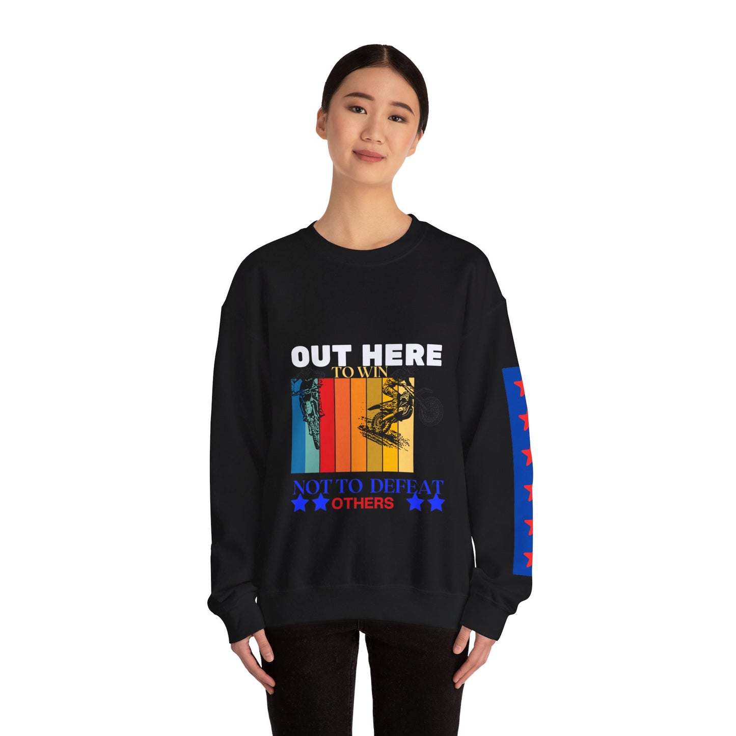 Unisex Heavy Blend™ Crewneck Sweatshirt_ N2 Sports Series SPW UHBCSS PT2WW004_ Limited Edition ‘Zeztz’ Brand Sports Elementz by WesternWaves: