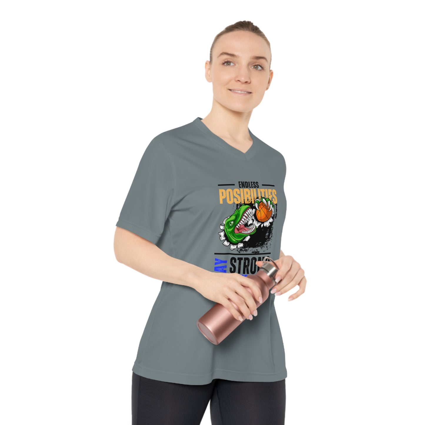 Women's Performance V-Neck T-Shirt_ N2 Series WPVNTS PT2WW001_ Limited Edition Reliable Companion by WesternWaves: