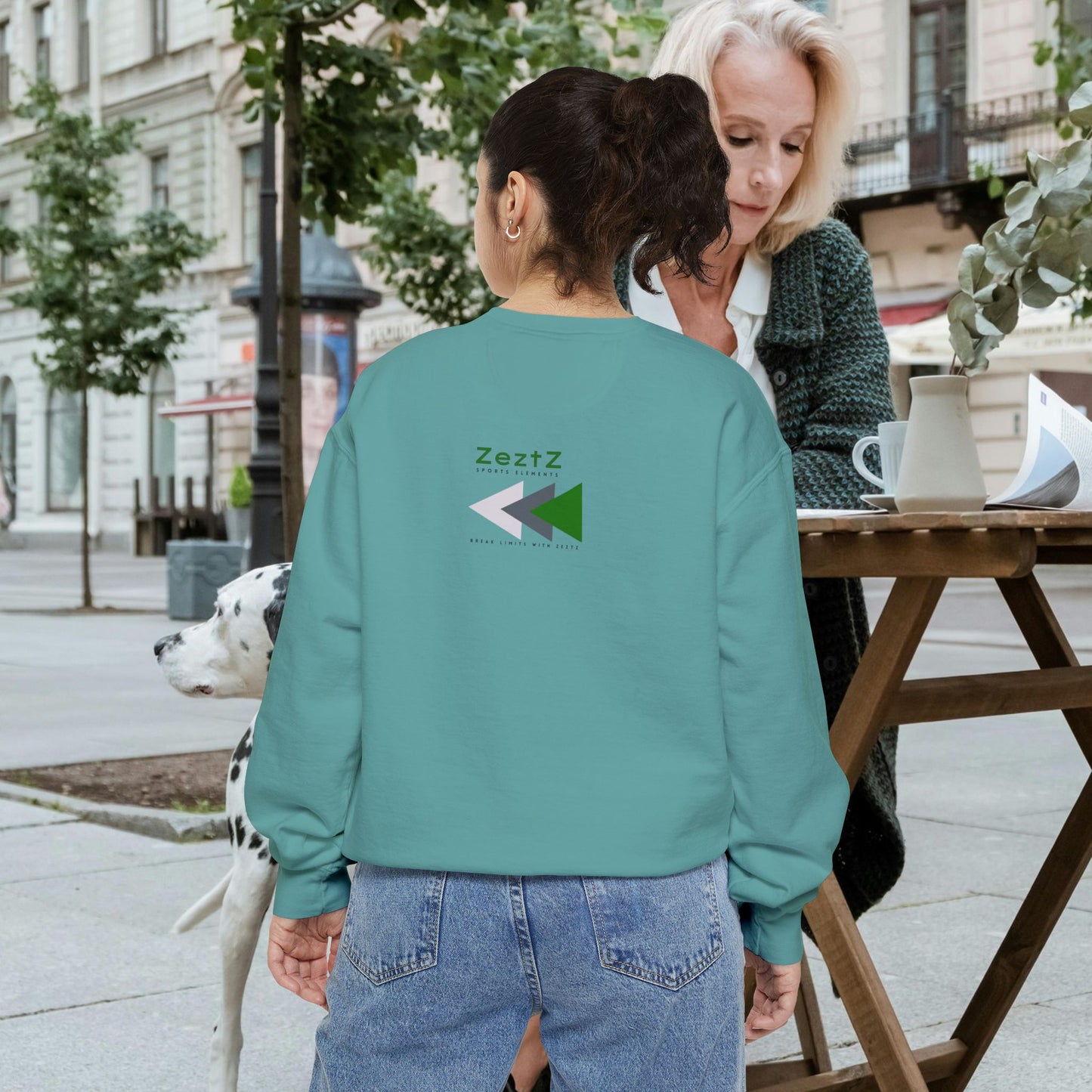 Unisex Garment-Dyed Sweatshirt_ N2 Series SPW USGDSS PT2WW002_ Limited Edition Masterpiece of ‘ZeztZ’ Sports Brand _ Luxury & Casual Comfort by WesternWaves: