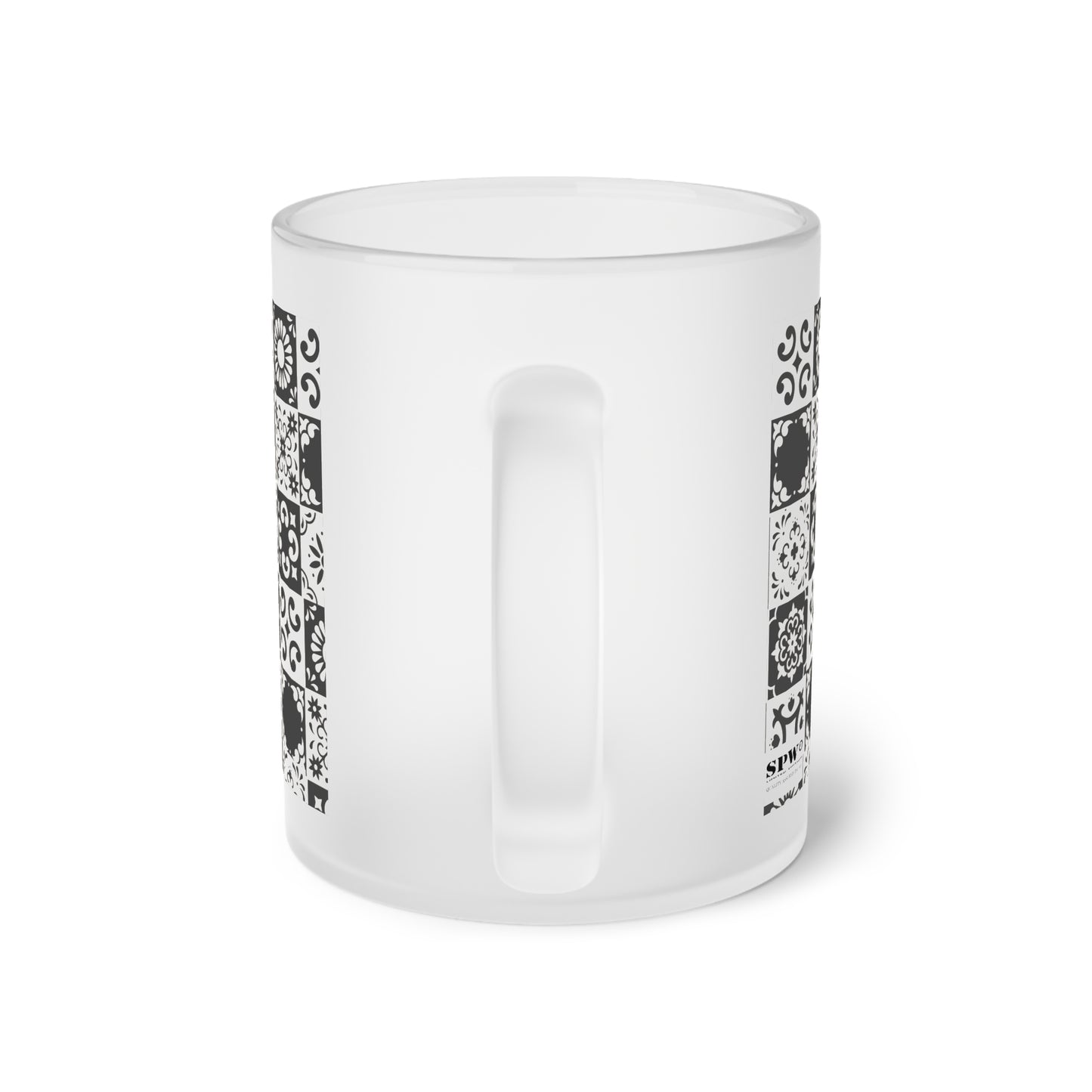 Frosted Glass Mug_ N Series SPW FGM PT2WW012_ Limited Edition product by WesternWaves