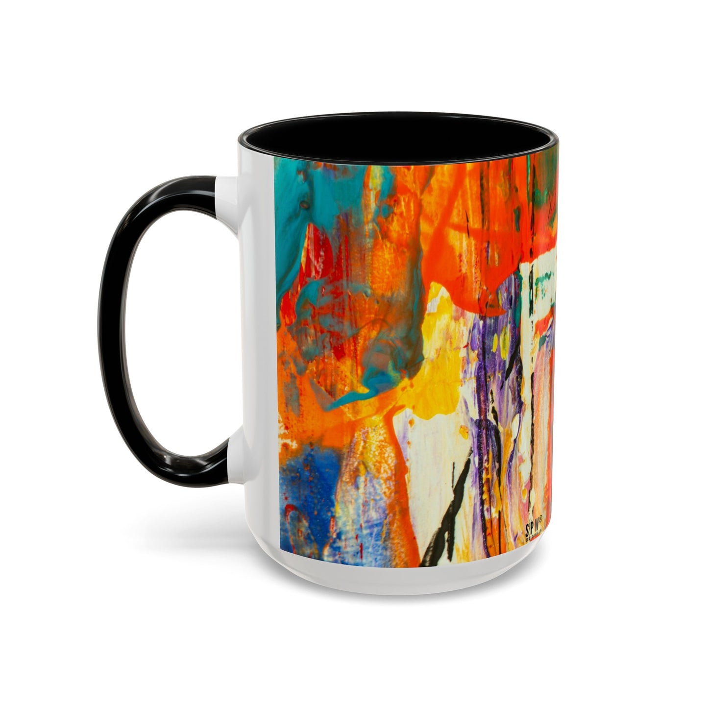 Accent Coffee Mug (11, 15oz)_ N2 Series SPW ACMUG PT2WW002_ Limited Edition Mug by WesternWaves: