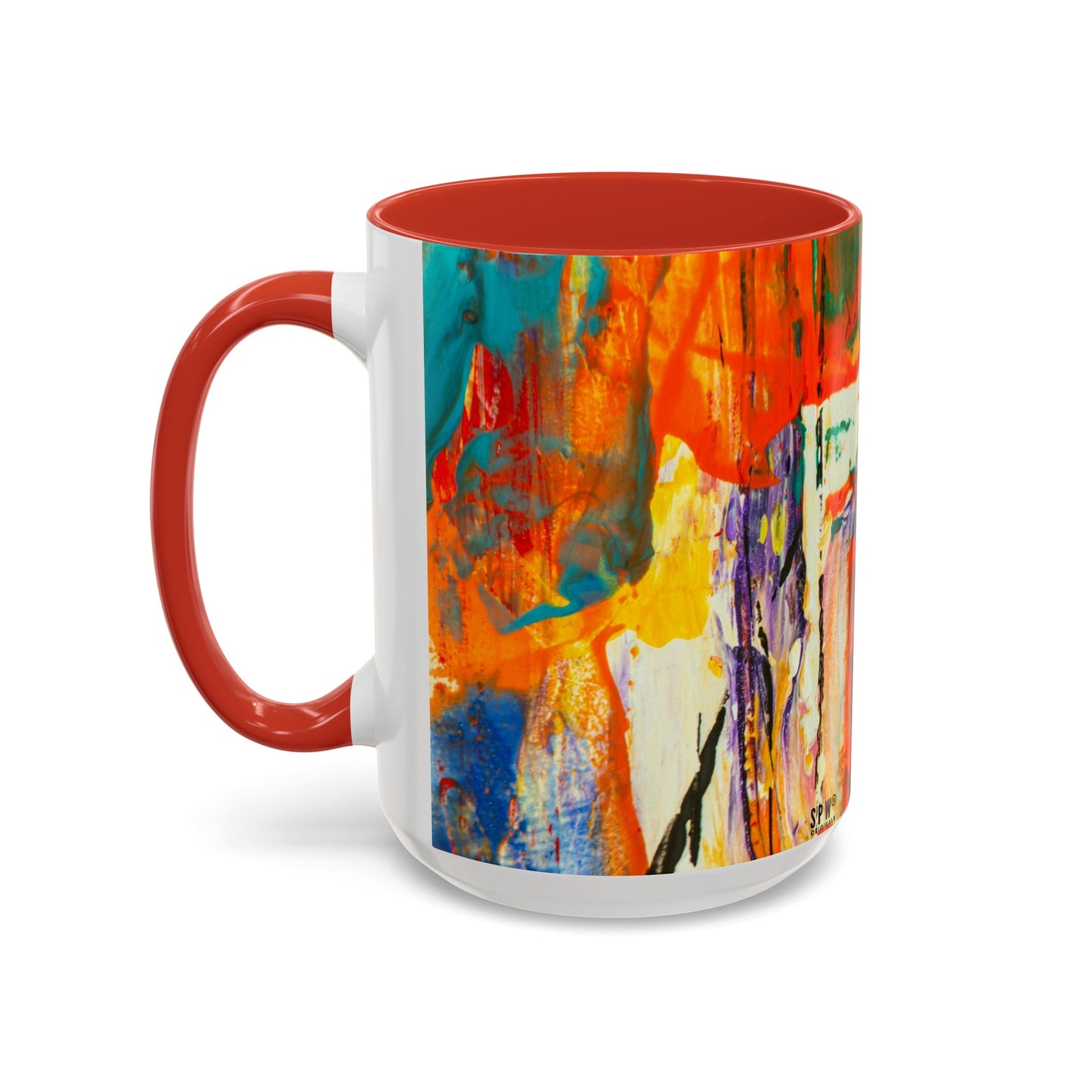 Accent Coffee Mug (11, 15oz)_ N2 Series SPW ACMUG PT2WW002_ Limited Edition Mug by WesternWaves: