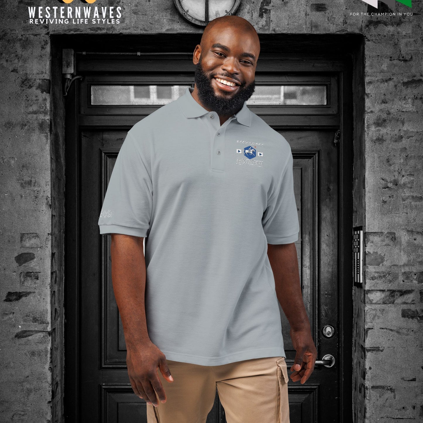 Unisex Polo Shirt_ Series N8+ USPOLOS PT2WW001_  LYVIDA 001_ Limited Edition Casual Fashion by WesternWaves: