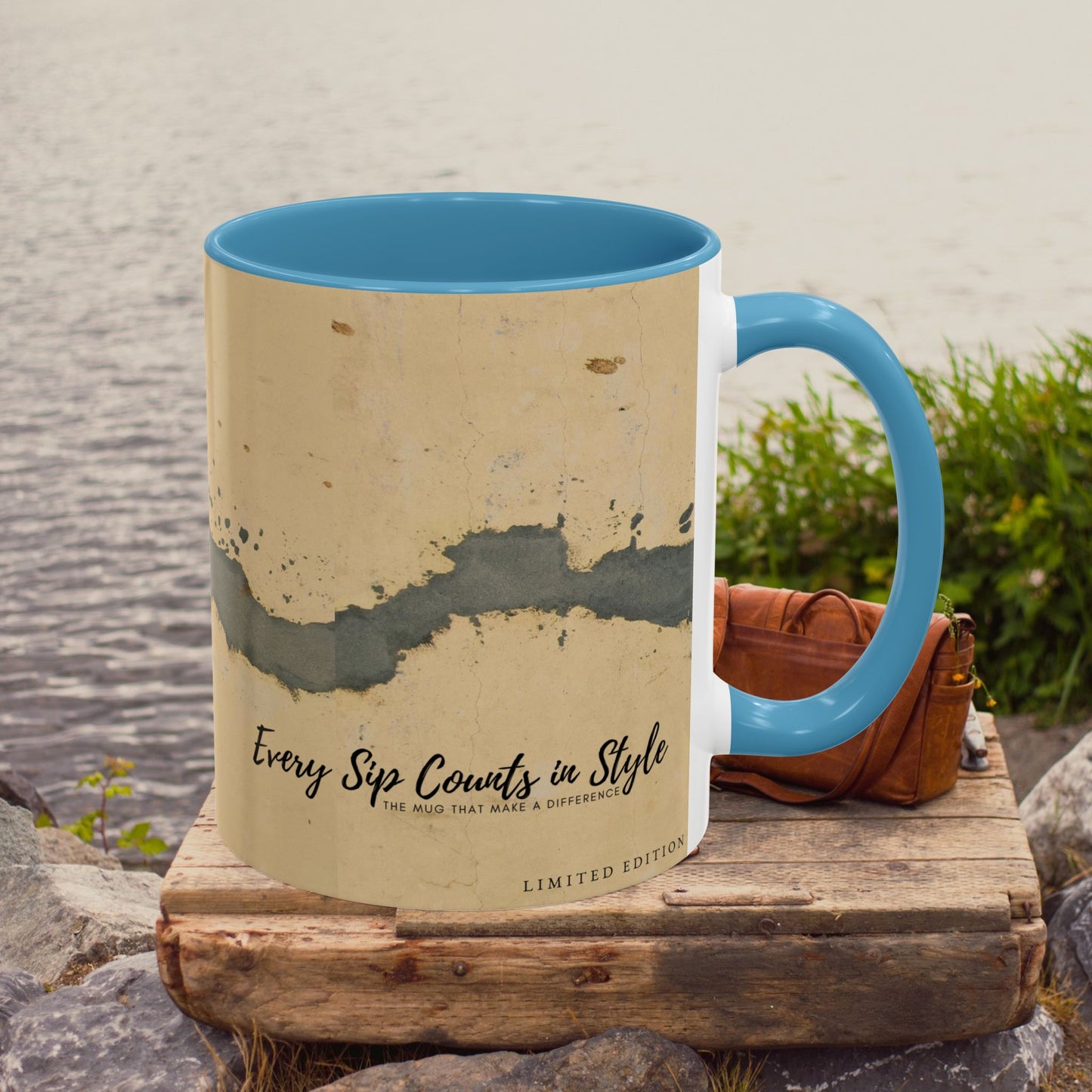 Accent Coffee Mug (11, 15oz) _ N2 Series SPW ACMUG PT2WW005_ Limited Edition Blend Style & Functionality by WesternWaves: