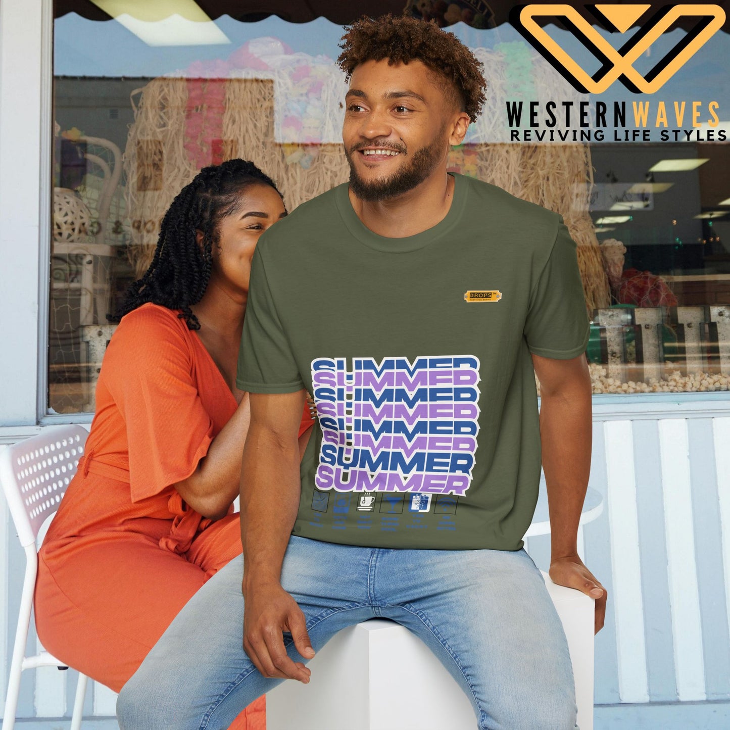 Unisex Softstyle T-Shirt_ N2* Series SPW USSTS FT2WW010_ Redefine Relaxation Limited Edition by WesternWaves: