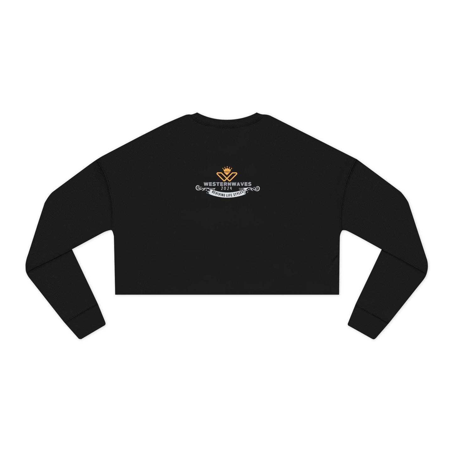 Women's Cropped Sweatshirt_ N2 Series SPW WCSS PT2WW003_ Limited Edition Utmost Comfort by WesternWaves: