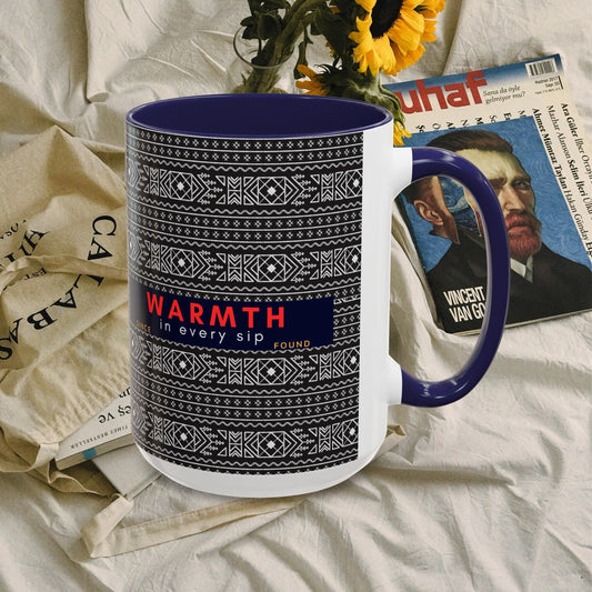 Accent Coffee Mug 11, 15oz_ N2+ Series ACM11OZ PT2WW007_ Vibrant Limited Edition Design by WesternWawes: