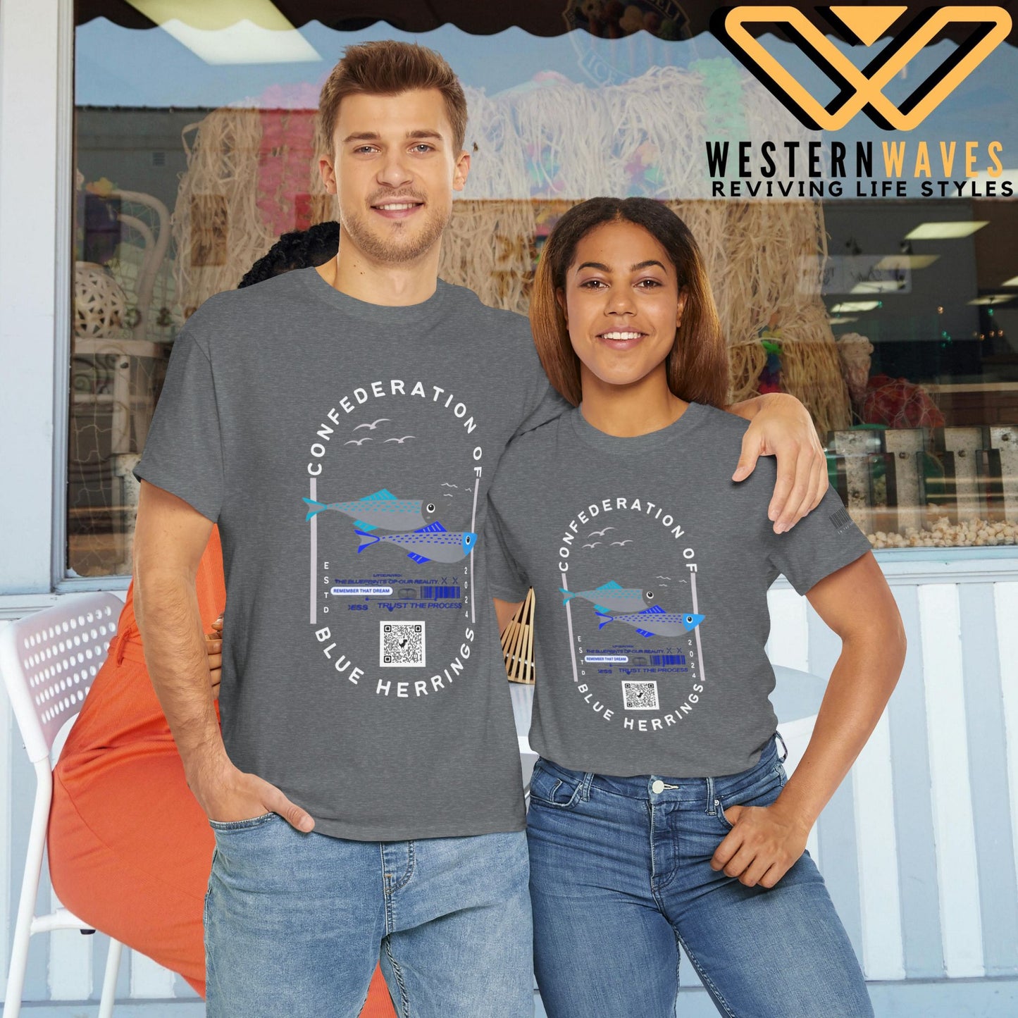 Unisex Heavy Cotton Tee_ Crafted from premium 100% cotton_ N2 Series SPW UHCT PT2WW003A_ Limited Edition Maximum Comfort  by WesternWaves: