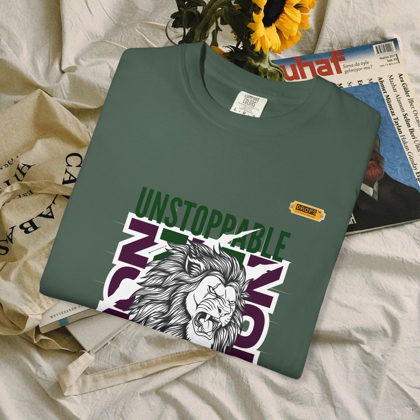 Unisex Garment-Dyed T-Shirt_ 26 June 2025_ Limited Edition Strength in Diversity by WesternWaves:
