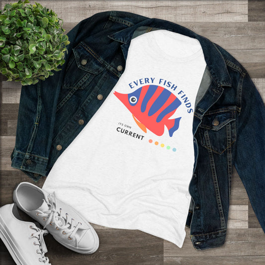Women's Triblend Tee_ N3+ Series WTBT PT2WV001_ Limited Edition Designer Tee by SPW of WesternWaves: