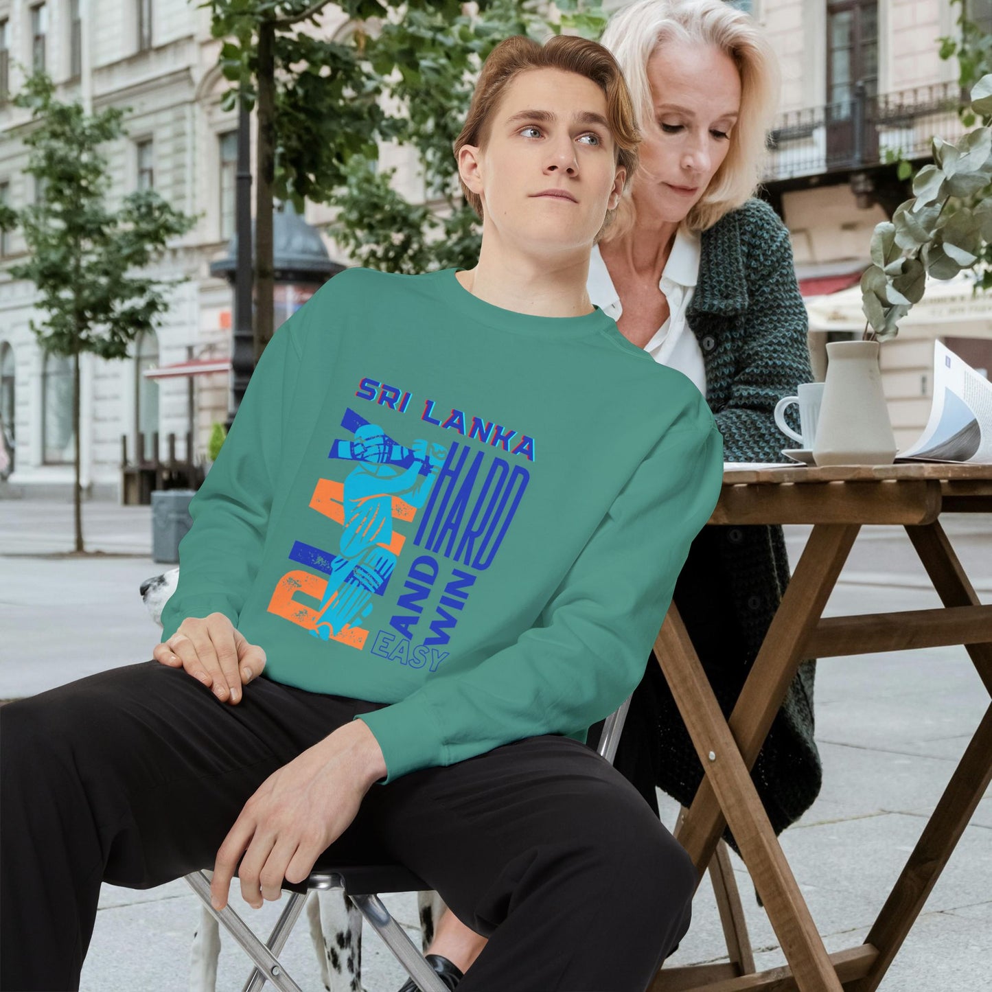 Unisex Garment-Dyed Sweatshirt_ N2 Series SPW USGDSS PT2WW001_ Limited Edition Masterpiece of ‘ZeztZ’ Sports Brand Luxury & Casual Comfort by WesternWaves: