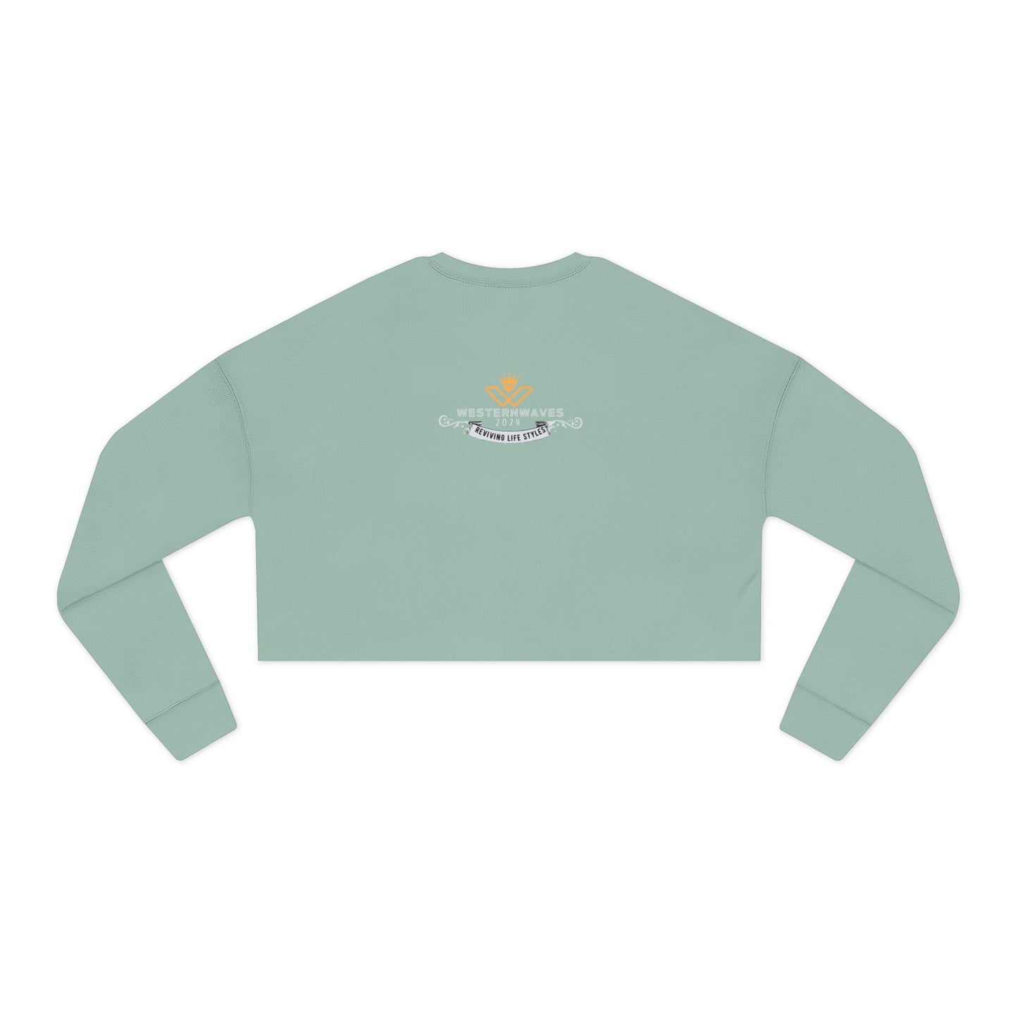 Women's Cropped Sweatshirt_ N2 Series SPW WCSS PT2WW003_ Limited Edition Utmost Comfort by WesternWaves: