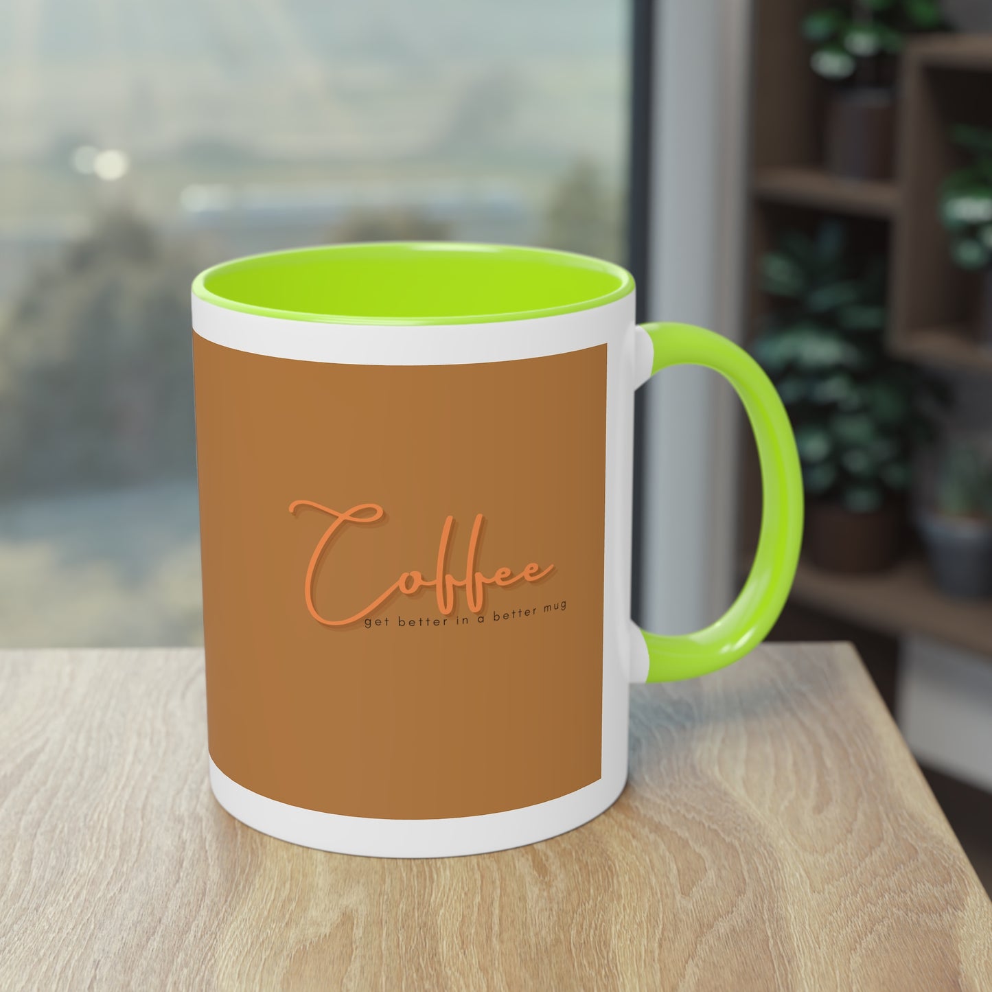 Two-Tone Coffee Mug, 11oz_ N2 Series TTCMUG PT2WW001_ Limited Edition Sipping Experience Both Pleasurable & Convenient by WesternWaves: