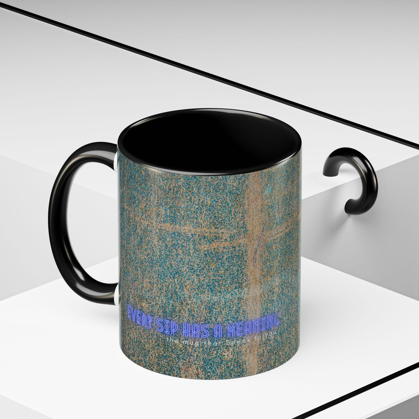 Accent Coffee Mug 11, 15oz_ N2 Series SPW ACM11OZ PT2WW008_ Vibrant Limited Edition Design by WesternWawes: