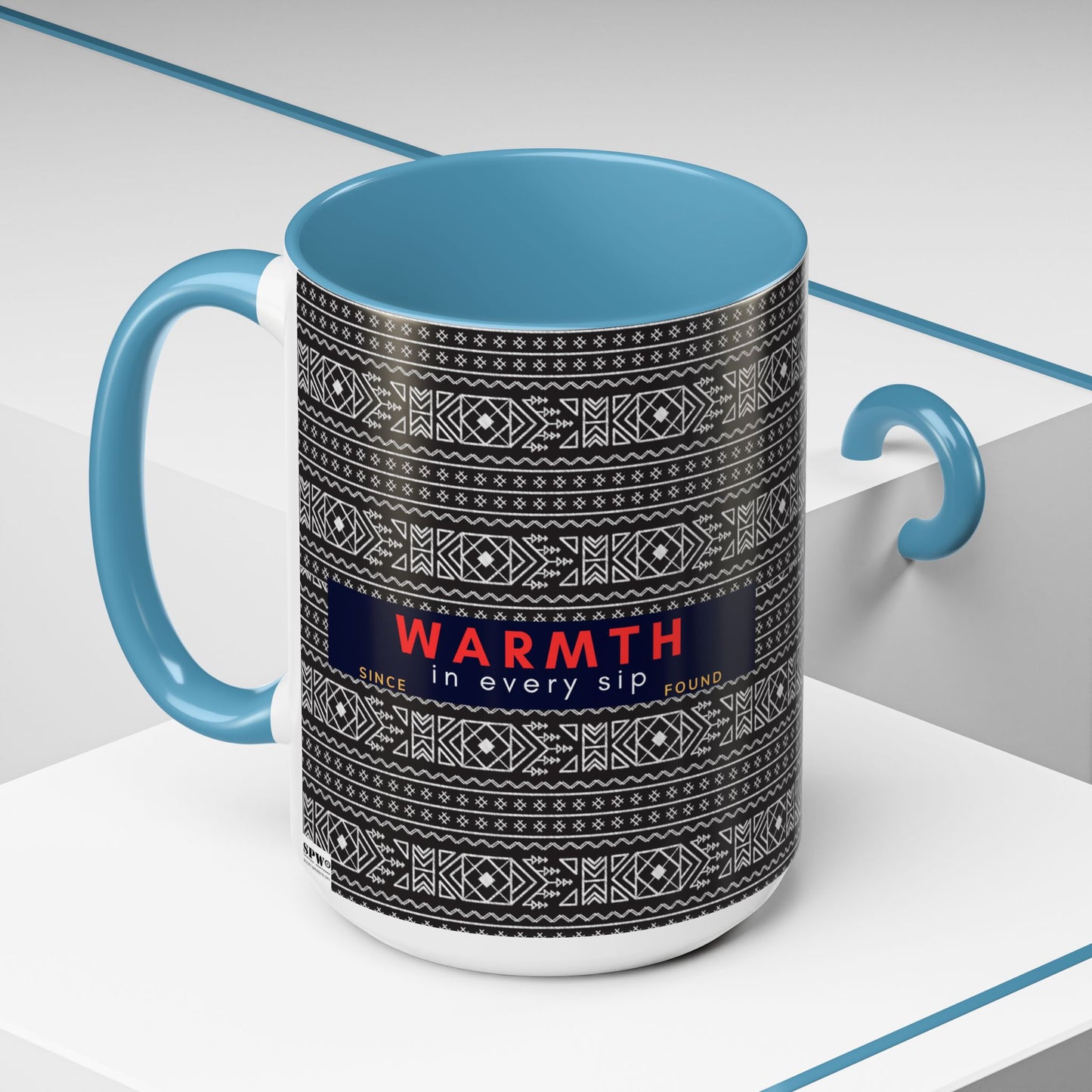 Accent Coffee Mug 11, 15oz_ N2 Series SPW ACM11OZ PT2WW007_ Vibrant Limited Edition Design by WesternWawes: