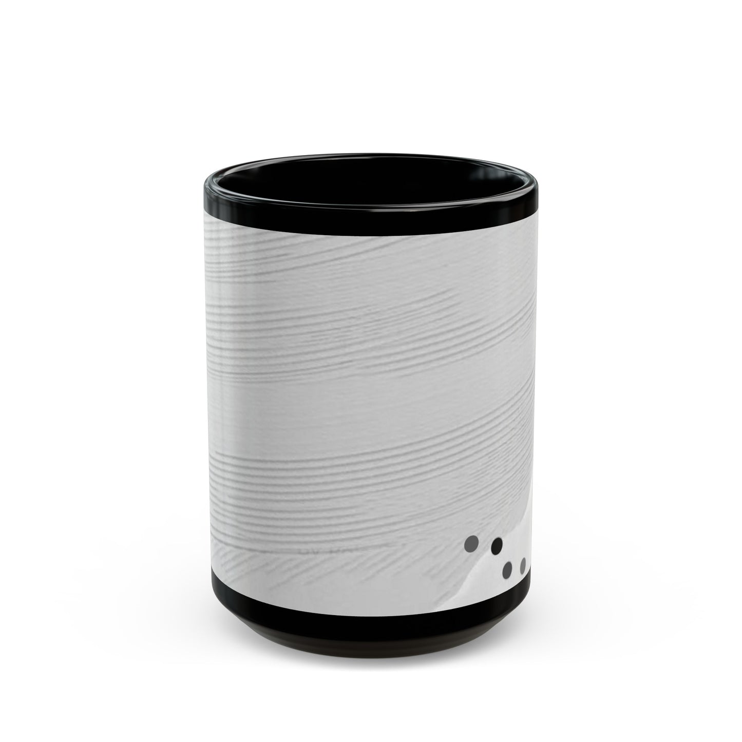 Black Mug (11oz, 15oz)_ N Series SPW CBM PT2WW005_ Limited Edition Black Ceramic Mug by WesternWaves