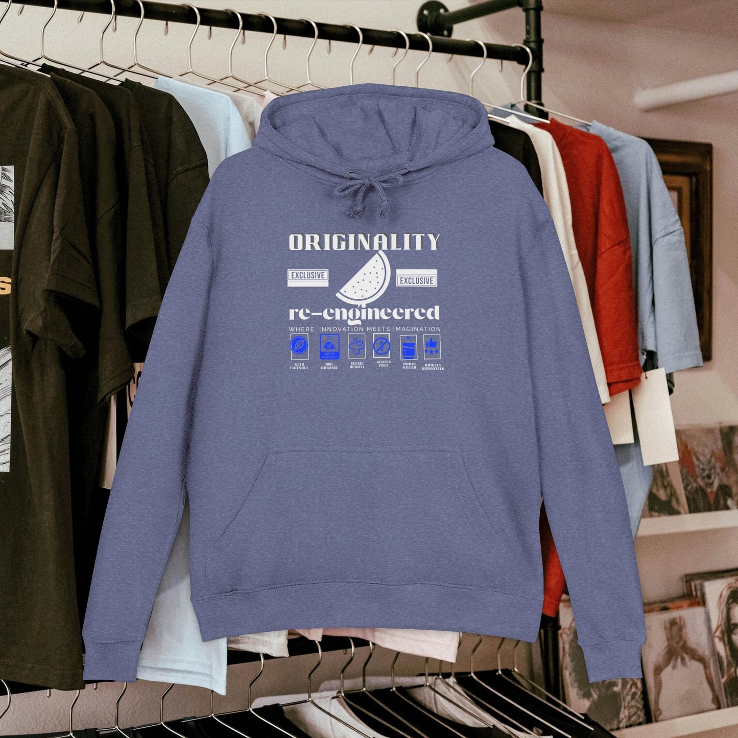 Unisex French Terry hoodie_ N8* Series USFTH PT2WW001_ Limited Edition Everyday Comfort by WesternWaves: