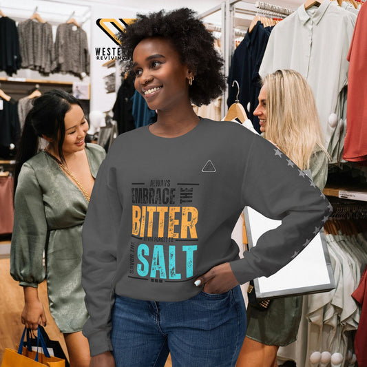 Unisex Lightweight Crewneck Sweatshirt_ N2 Series ULWCSS PT2WW005_Limited Edition Unparalleled Quality by WesternWaves: