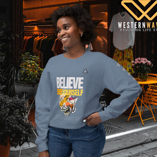 Unisex Lightweight Crewneck Sweatshirt_ N2 Series ULWCSS PT2WW006_ Limited Edition Unparalleled Quality by WesternWaves: