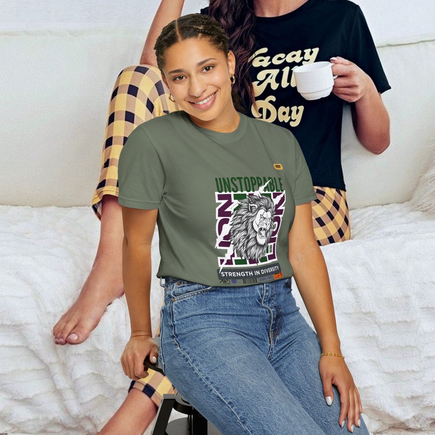Unisex Garment-Dyed T-Shirt_ 26 June 2025_ Limited Edition Strength in Diversity by WesternWaves: