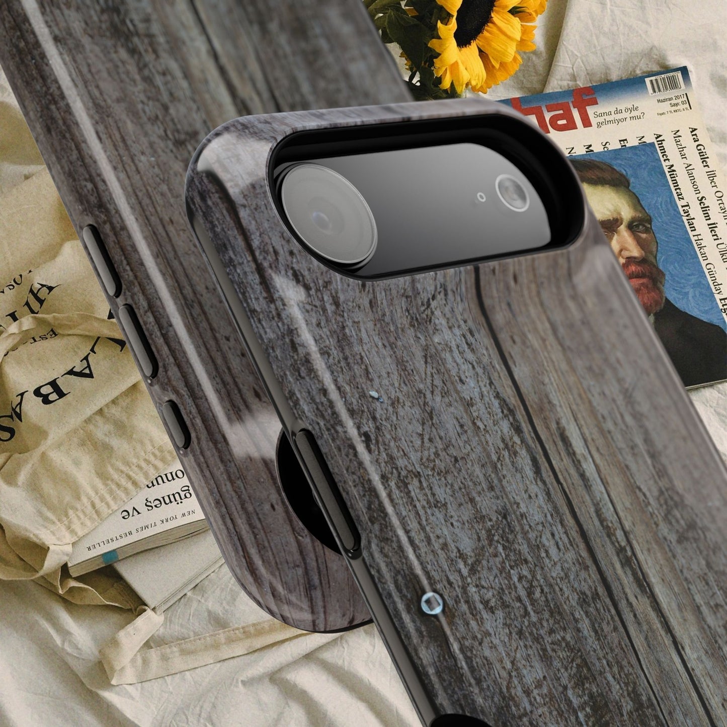 Impact-Resistant Tough Cases_ iPhone Case_ Series N8+ TCPCASE PT2WW006_ Limited Edition  Wooden Grain Phone Case for iPhones by WesternWaves: