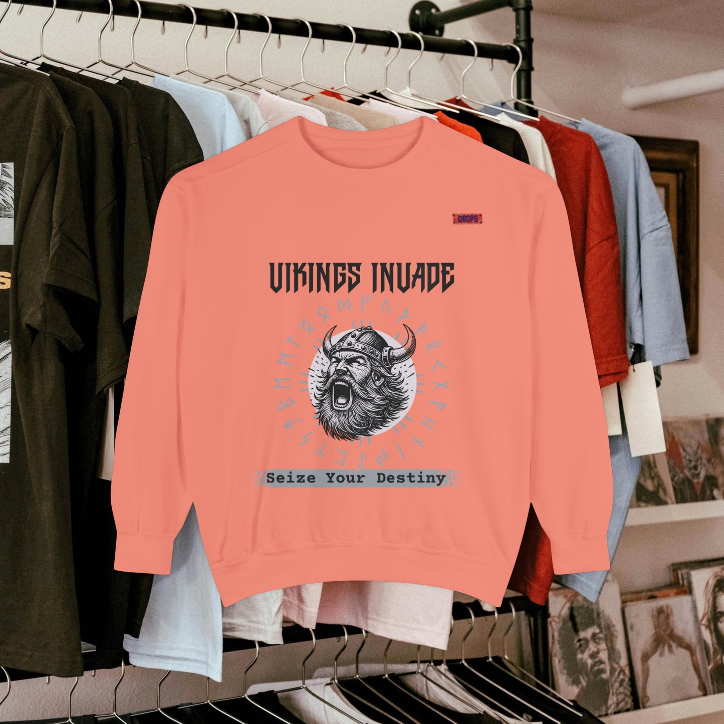 Unisex Garment-dyed Sweatshirt_ Series UWD 063_  Limited Edition Cozy Apparel for Adventurers by WesternWaves: