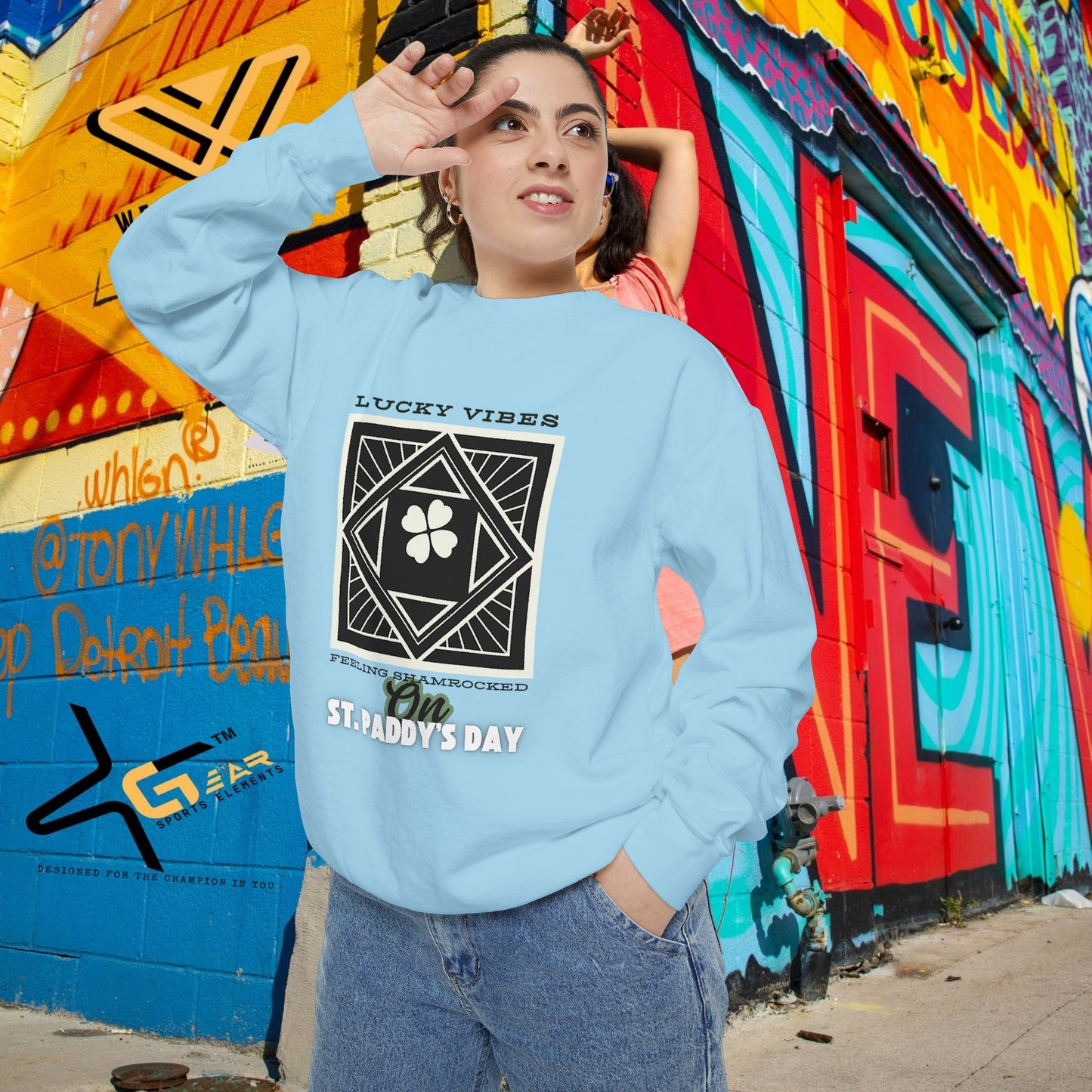 Unisex Garment-Dyed Sweatshirt_ N2+ Series UGDSS PT2WW005_ WesternWaves Limited Edition_