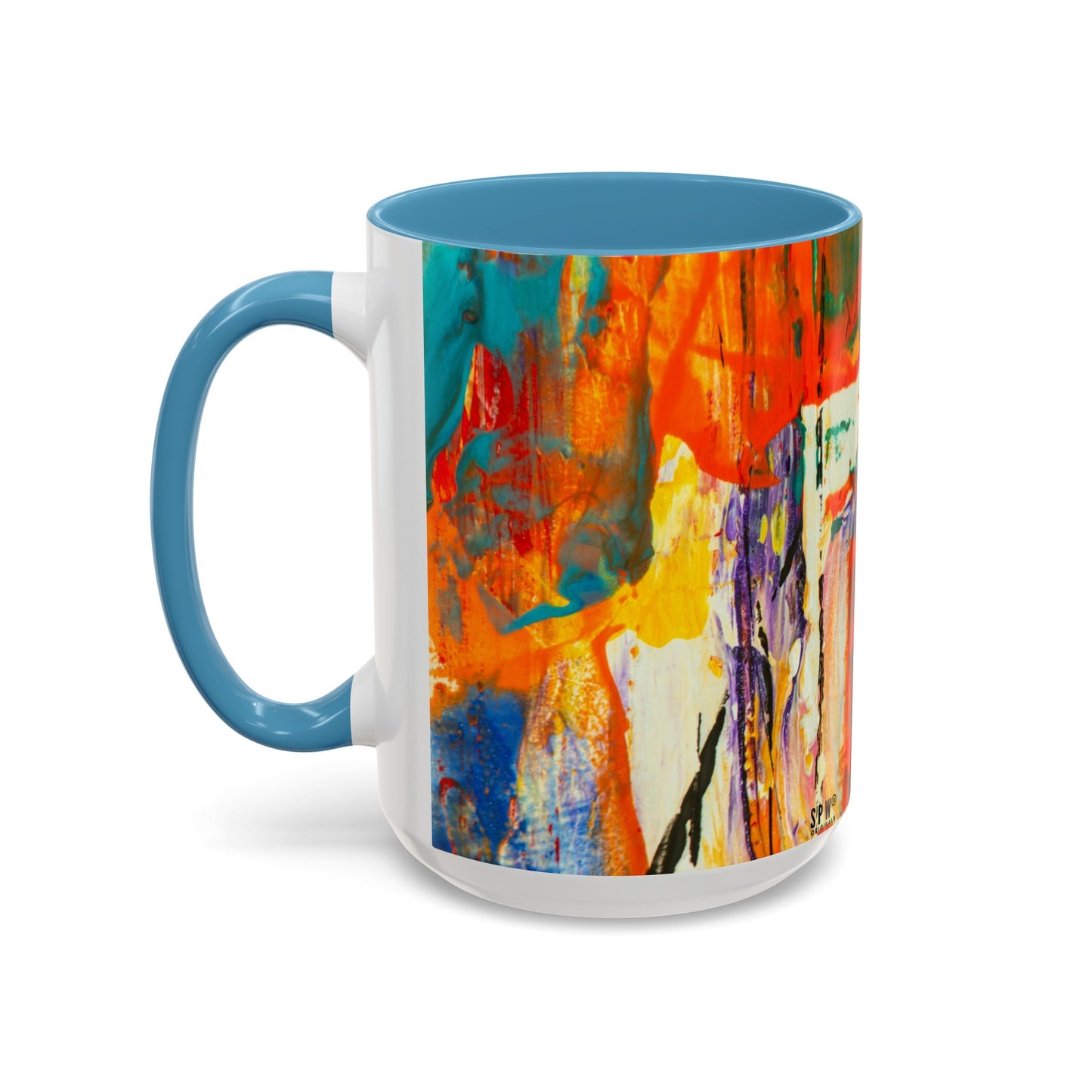 Accent Coffee Mug (11, 15oz)_ N2 Series SPW ACMUG PT2WW002_ Limited Edition Mug by WesternWaves: