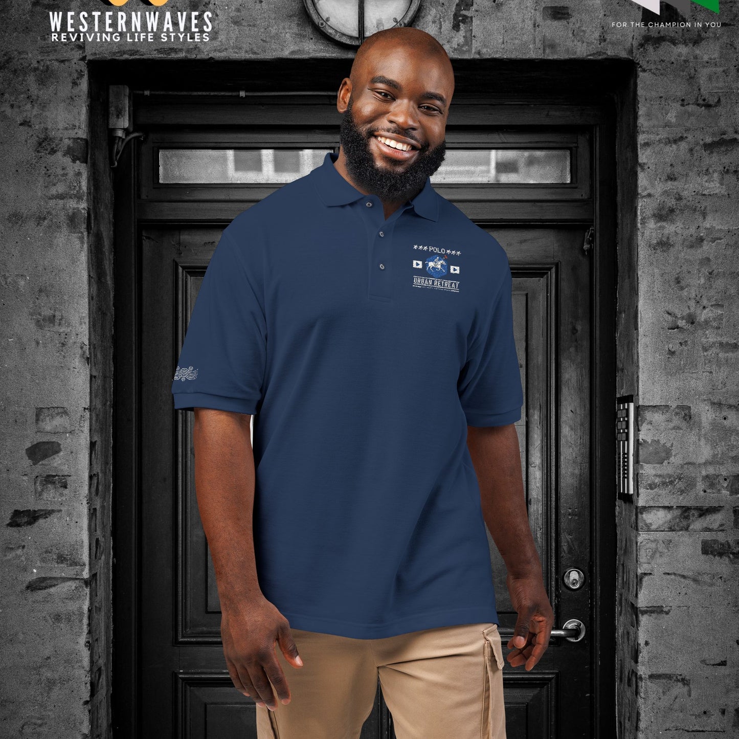 Unisex Polo Shirt_ Series N8+ USPOLOS PT2WW001_  LYVIDA 001_ Limited Edition Casual Fashion by WesternWaves: