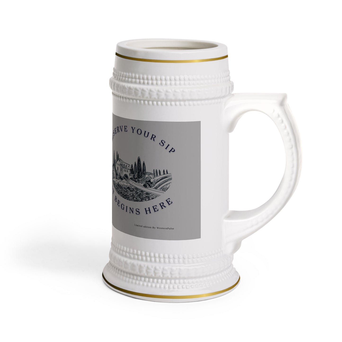 Beer Stein Mug – Raise the Bar with Personalized Touch_ N Series SPW BSM PT2WW001_Limited Edition Drinking Experience by WesternWaves: