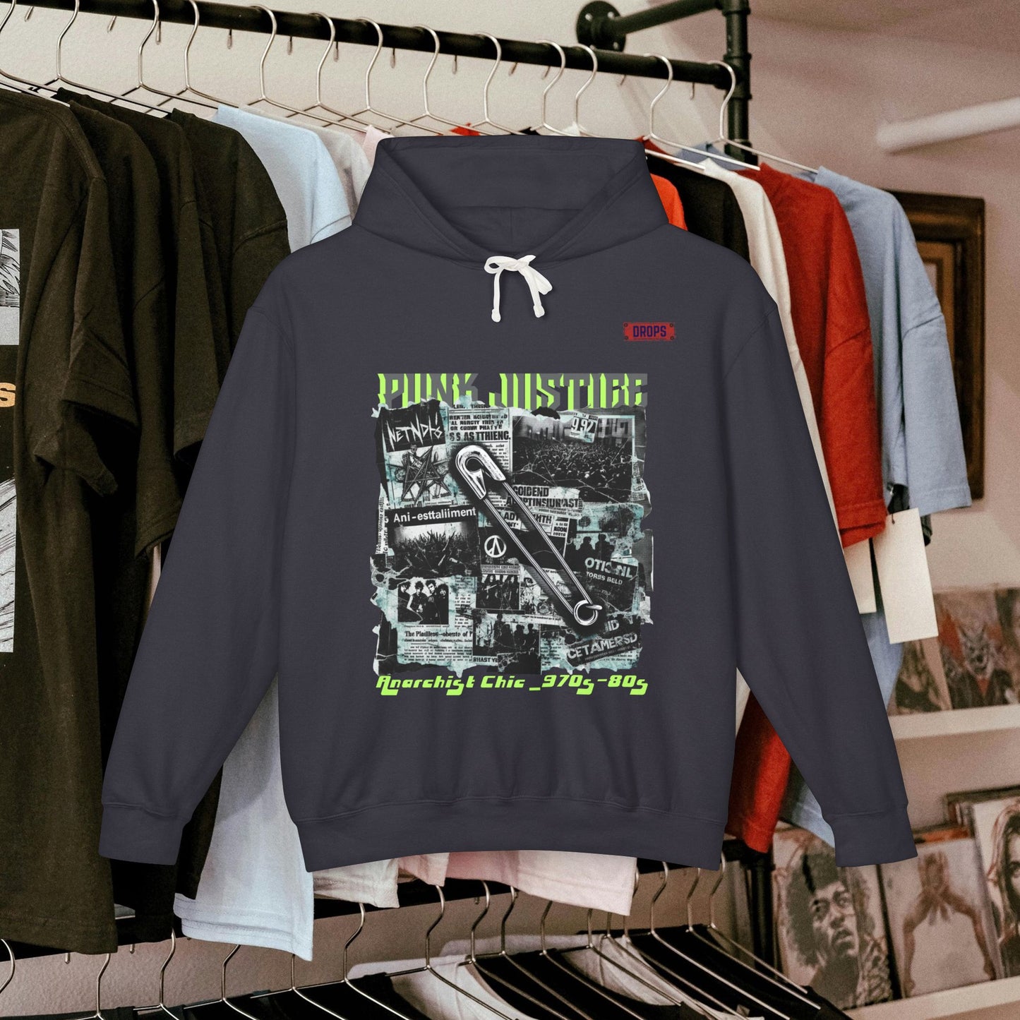 Punk Justice Unisex Lightweight Hoodie_ 01 Sep 2025_ Retro Punk Sweatshirt, 80s Inspired Hooded Sweatshirt, Streetwear Fashion Hoodie, Casual [...]