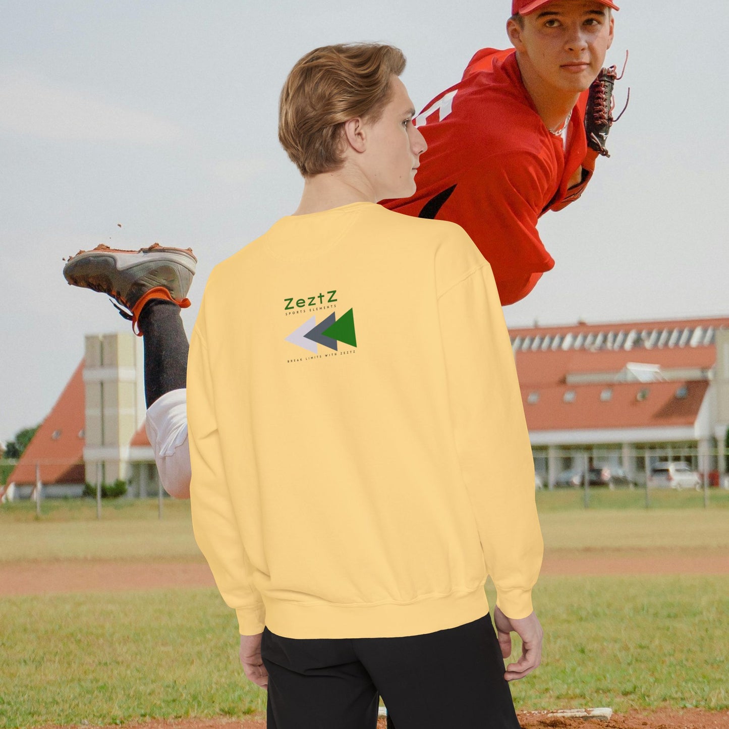 Unisex Garment-Dyed Sweatshirt_ N2 Series SPW USGDSS PT2WW002_ Limited Edition Masterpiece of ‘ZeztZ’ Sports Brand _ Luxury & Casual Comfort by WesternWaves: