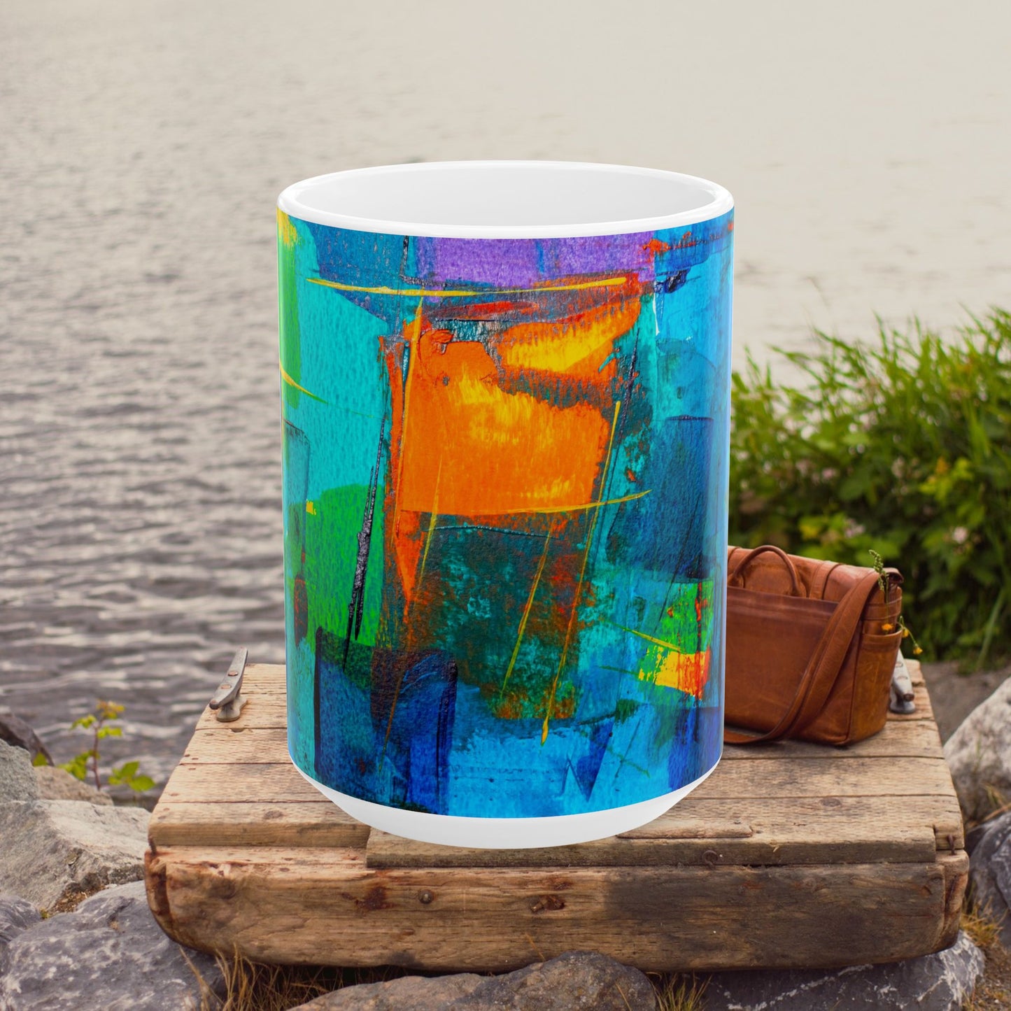 Ceramic Mug, (11oz, 15oz)_ N2+ Series CM10OZ&15OZ PT2WW003_ Limited Edition by WesternWaves: