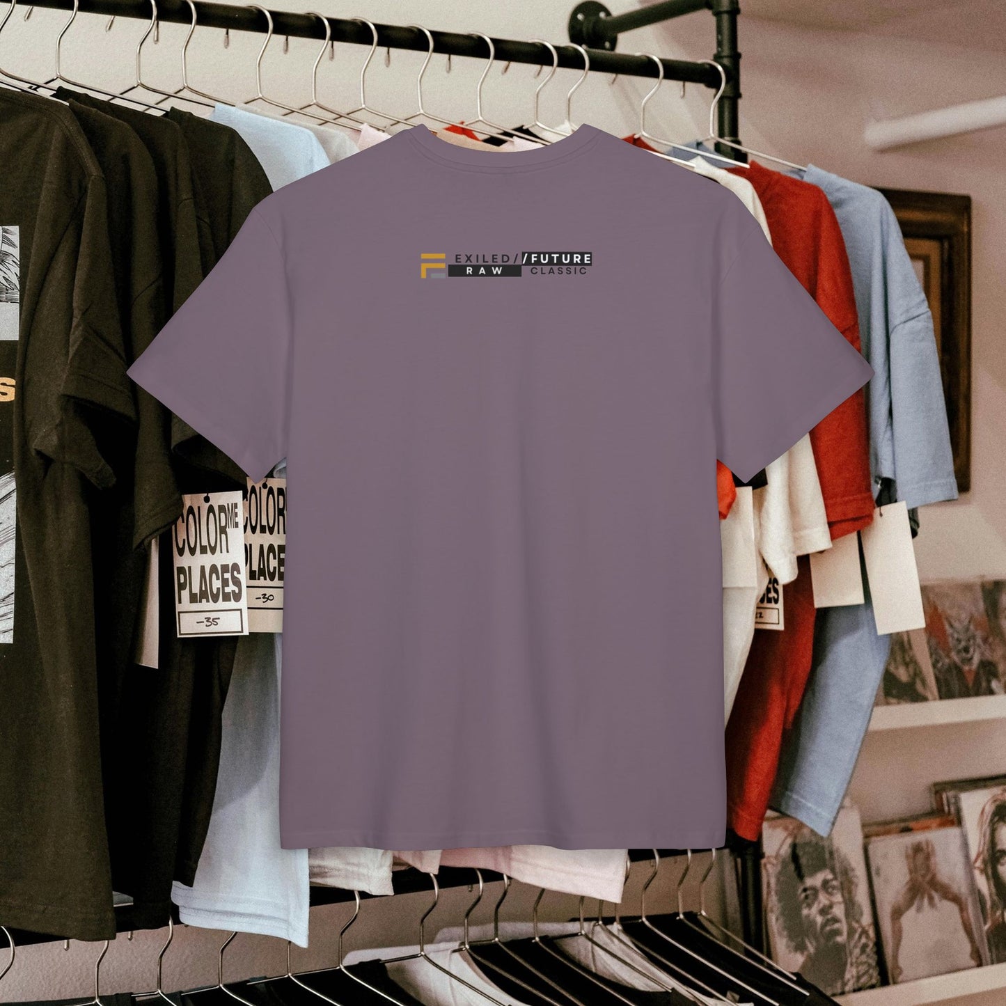 Unisex Heavy Oversize Tee_ Series N8 USHOSTEE PT2WW001_ Limited Edition Retro Casual Streetwear by WesternWaves: